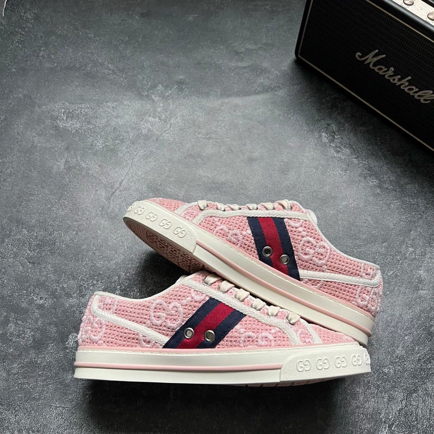 Gucci Gucci Tennis Pink Lowtop Sneakers 36 Women Size US 6 / IT 36 - 2 Thumbnail