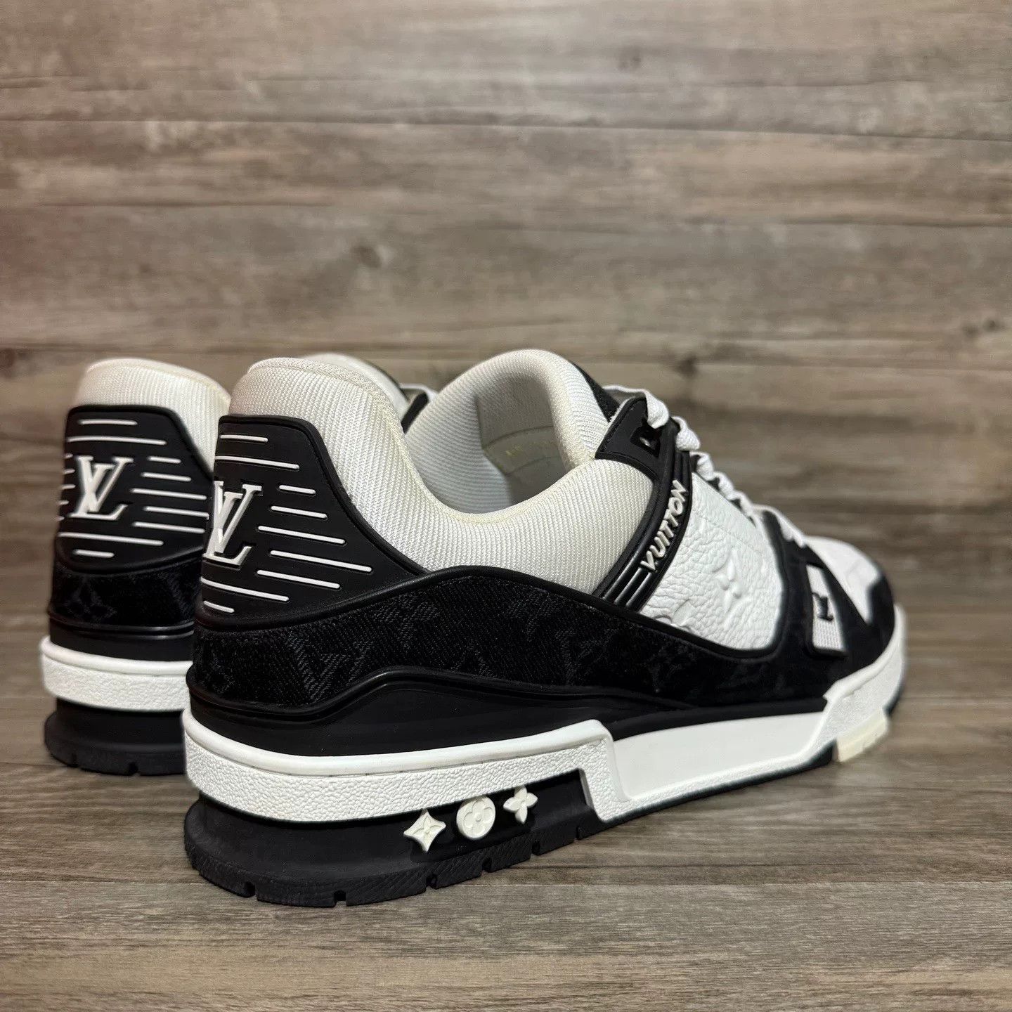 Louis Vuitton Louis Vuitton Training Denim Black Lowtop Sneakers 41 Men Size US 8.5 / EU 41-42 - 4 Thumbnail