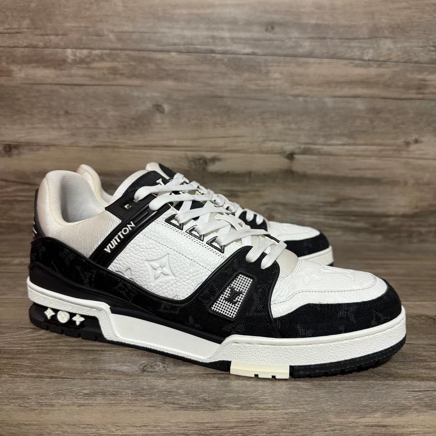 Louis Vuitton Louis Vuitton Training Denim Black Lowtop Sneakers 41 Men Size US 8.5 / EU 41-42 - 2 Thumbnail