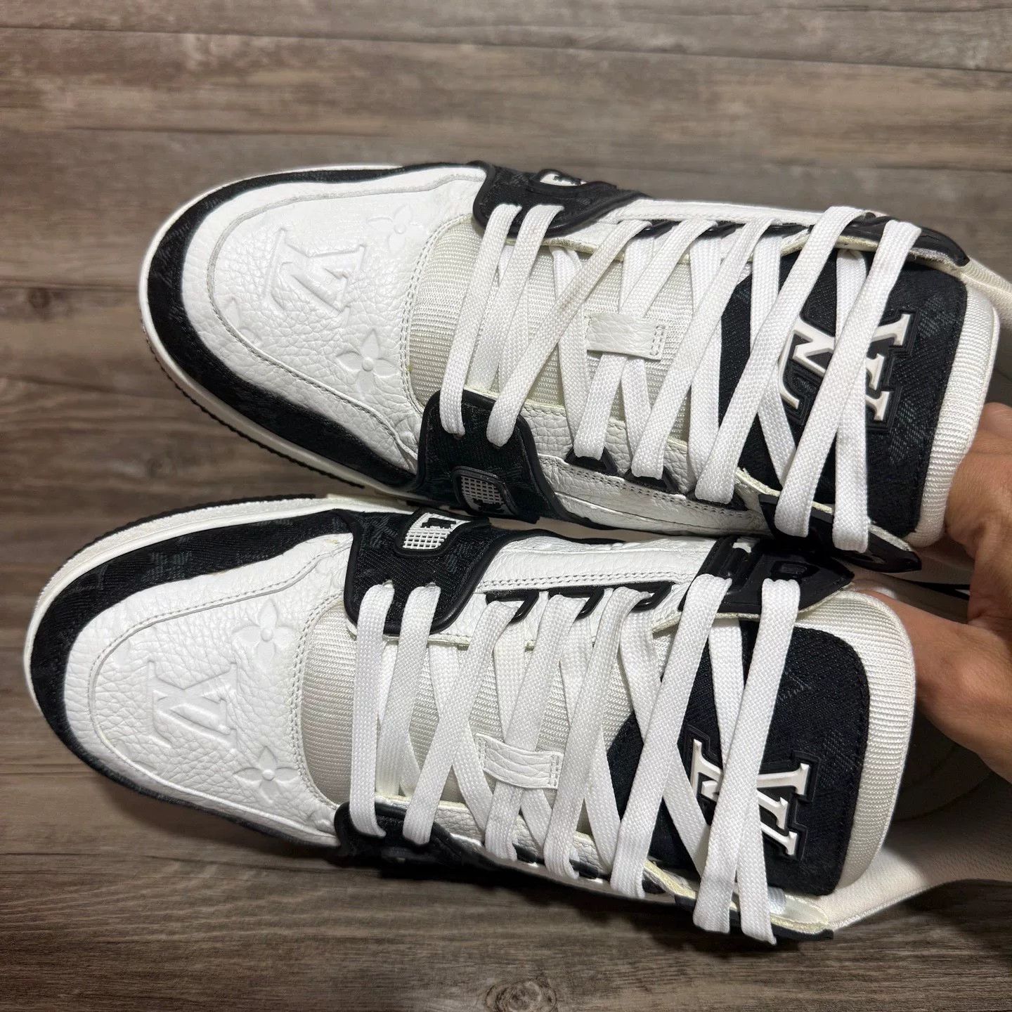 Louis Vuitton Louis Vuitton Training Denim Black Lowtop Sneakers 41 Men Size US 8.5 / EU 41-42 - 5 Thumbnail
