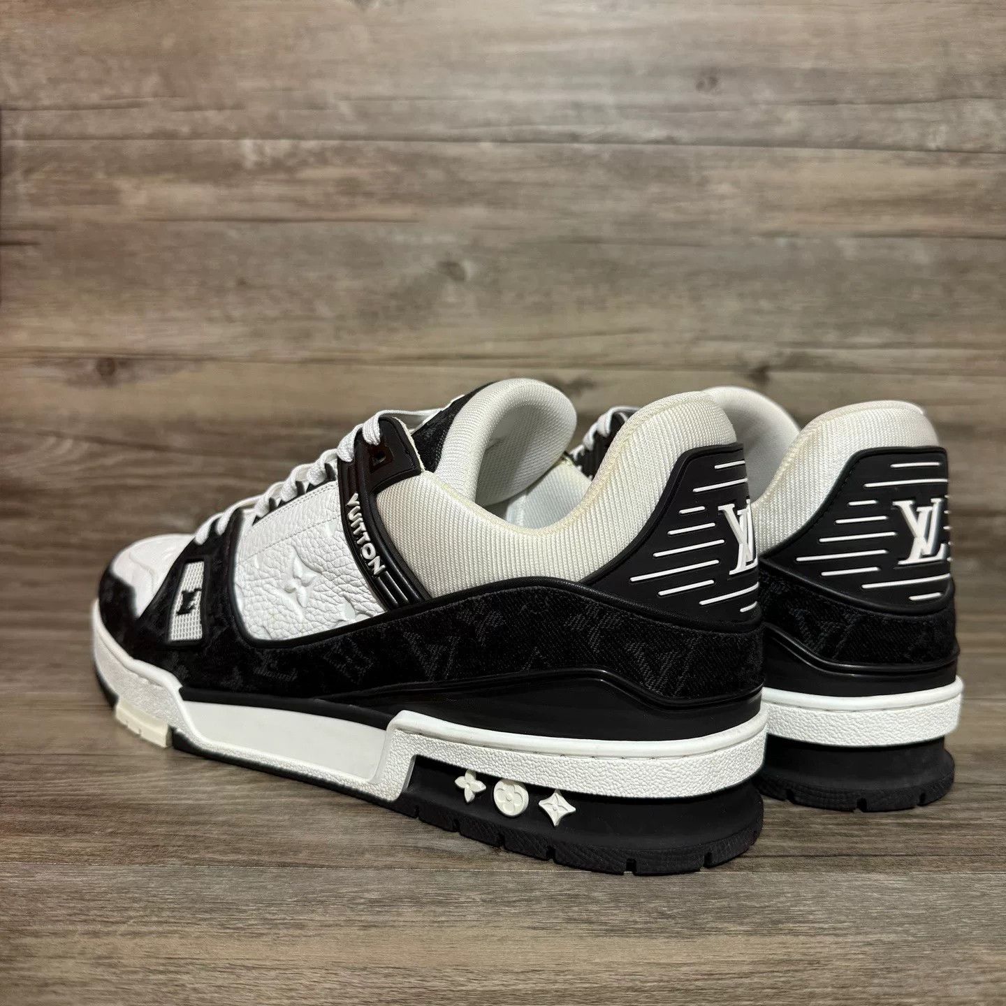 Louis Vuitton Louis Vuitton Training Denim Black Lowtop Sneakers 41 Men Size US 8.5 / EU 41-42 - 3 Thumbnail