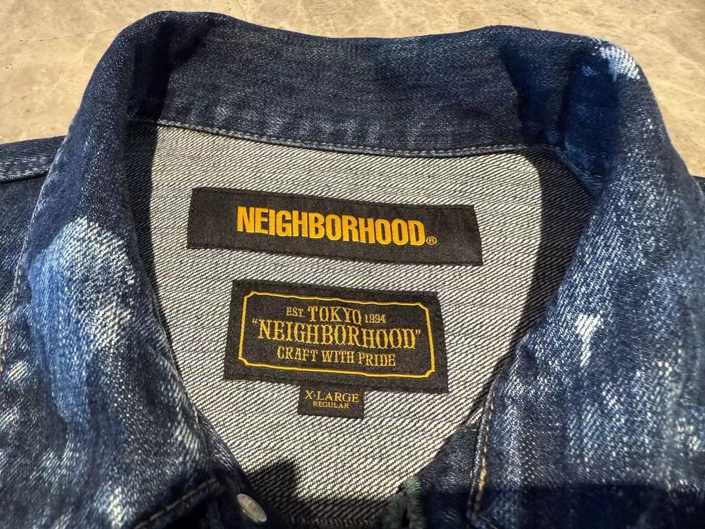 Neighborhood Neighborhood Denim Tie-Dye Multi Light Jacket XL Men Size US XL / EU 56 / 4 - 4 Thumbnail