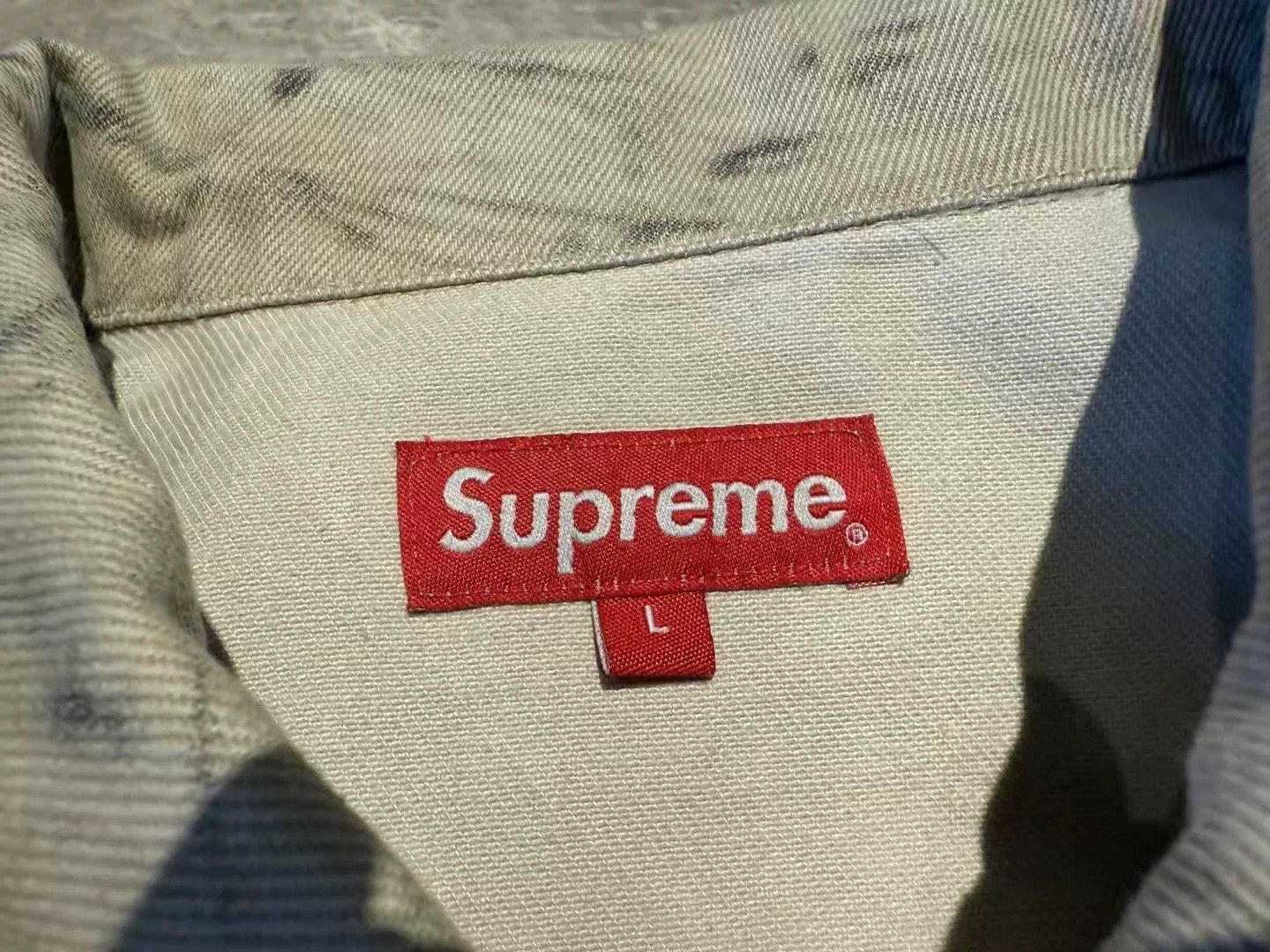 Supreme Supreme Denim Beige Light Jacket L Men Size US L / EU 52-54 / 3 - 4 Thumbnail