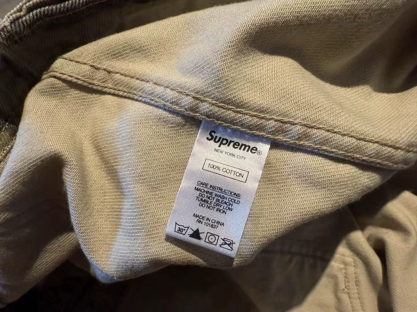 Supreme Supreme Denim Beige Light Jacket L Men Size US L / EU 52-54 / 3 - 5 Thumbnail