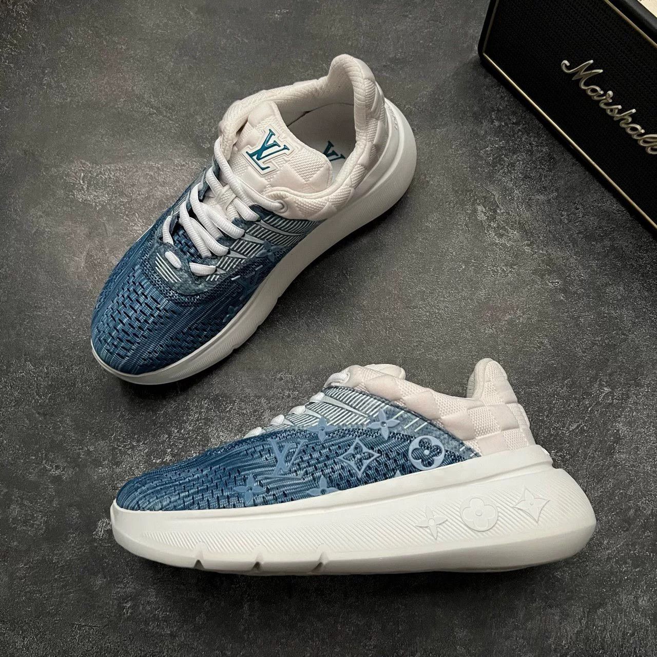 Louis Vuitton Louis Vuitton Blue Lowtop Sneakers 39 Men Size US 6.5 / EU 39-40 - 5 Thumbnail