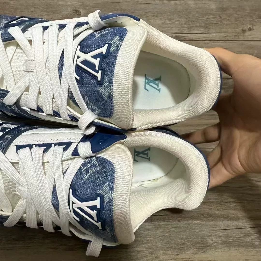 Louis Vuitton Louis Vuitton Training Denim Blue Lowtop Sneakers 9 Men Size US 9 / EU 42 - 5 Thumbnail
