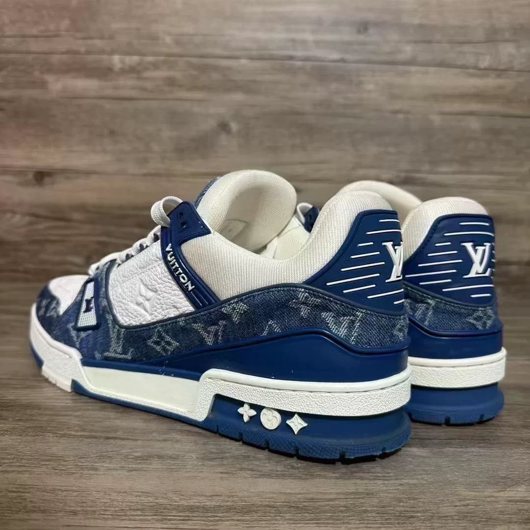 Louis Vuitton Louis Vuitton Training Denim Blue Lowtop Sneakers 9 Men Size US 9 / EU 42 - 7 Thumbnail