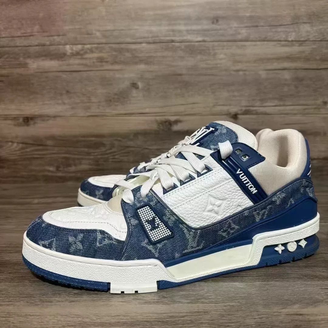 Louis Vuitton Louis Vuitton Training Denim Blue Lowtop Sneakers 9 Men Size US 9 / EU 42 - 2 Thumbnail