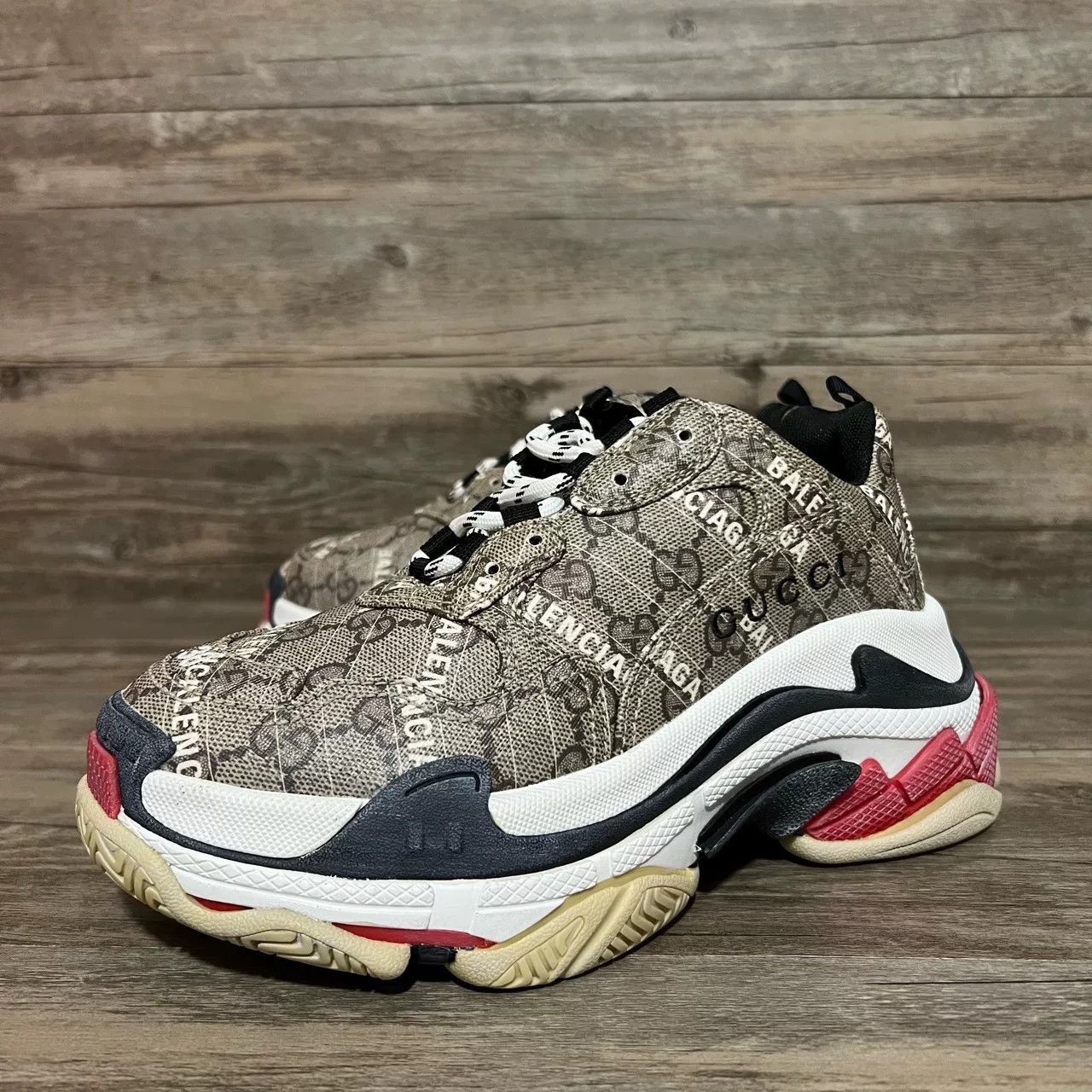 Balenciaga Balenciaga Collab Brown Lowtop Sneakers S Women Size US 6 / IT 36 - 5 Thumbnail