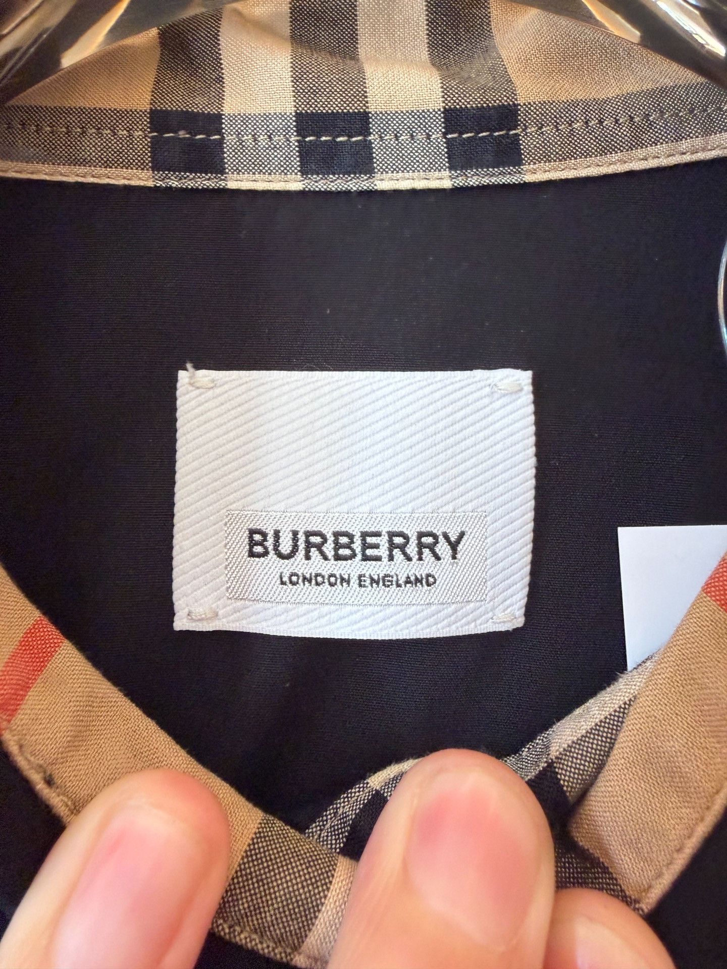Burberry Burberry Embroidered Slim Black Shirt S Men Size US S / EU 44-46 / 1 - 3 Thumbnail
