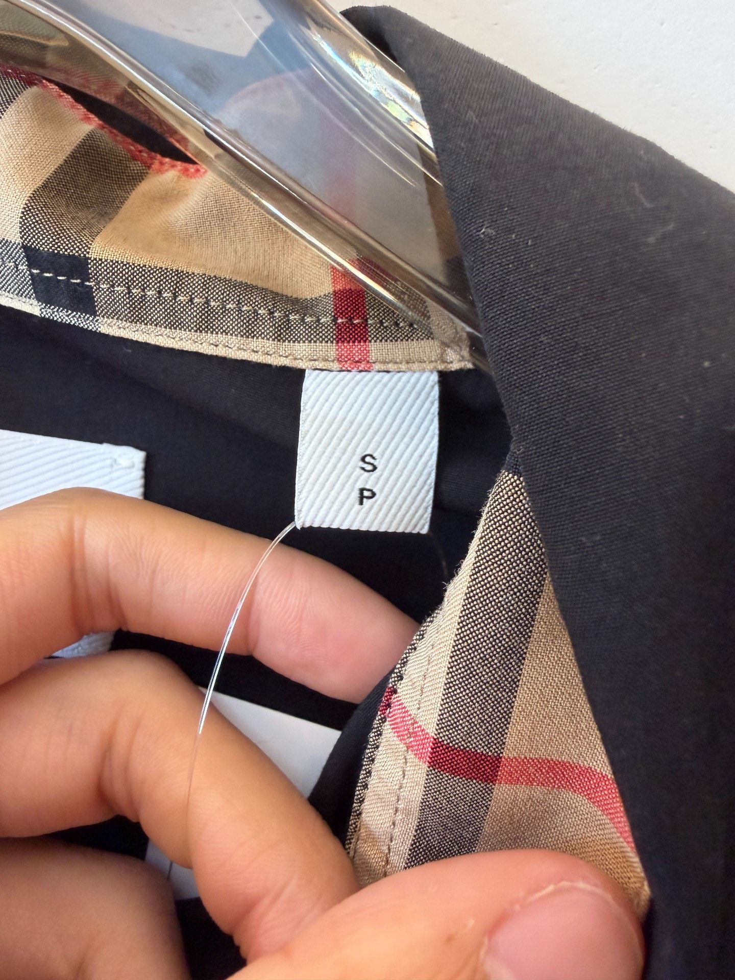 Burberry Burberry Embroidered Slim Black Shirt S Men Size US S / EU 44-46 / 1 - 4 Thumbnail