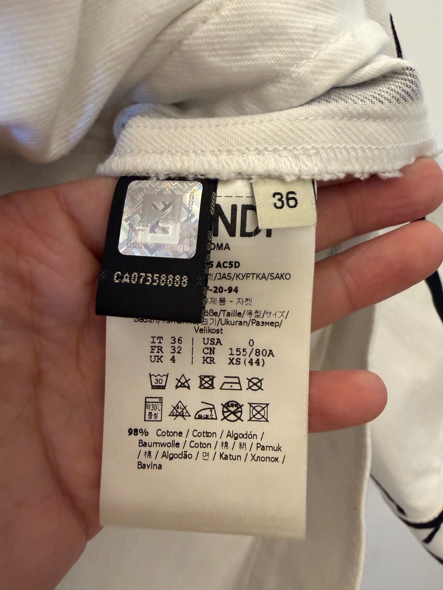 Fendi Fendi Denim Jacket 36 Women Size S / US 4 / IT 40 - 4 Thumbnail