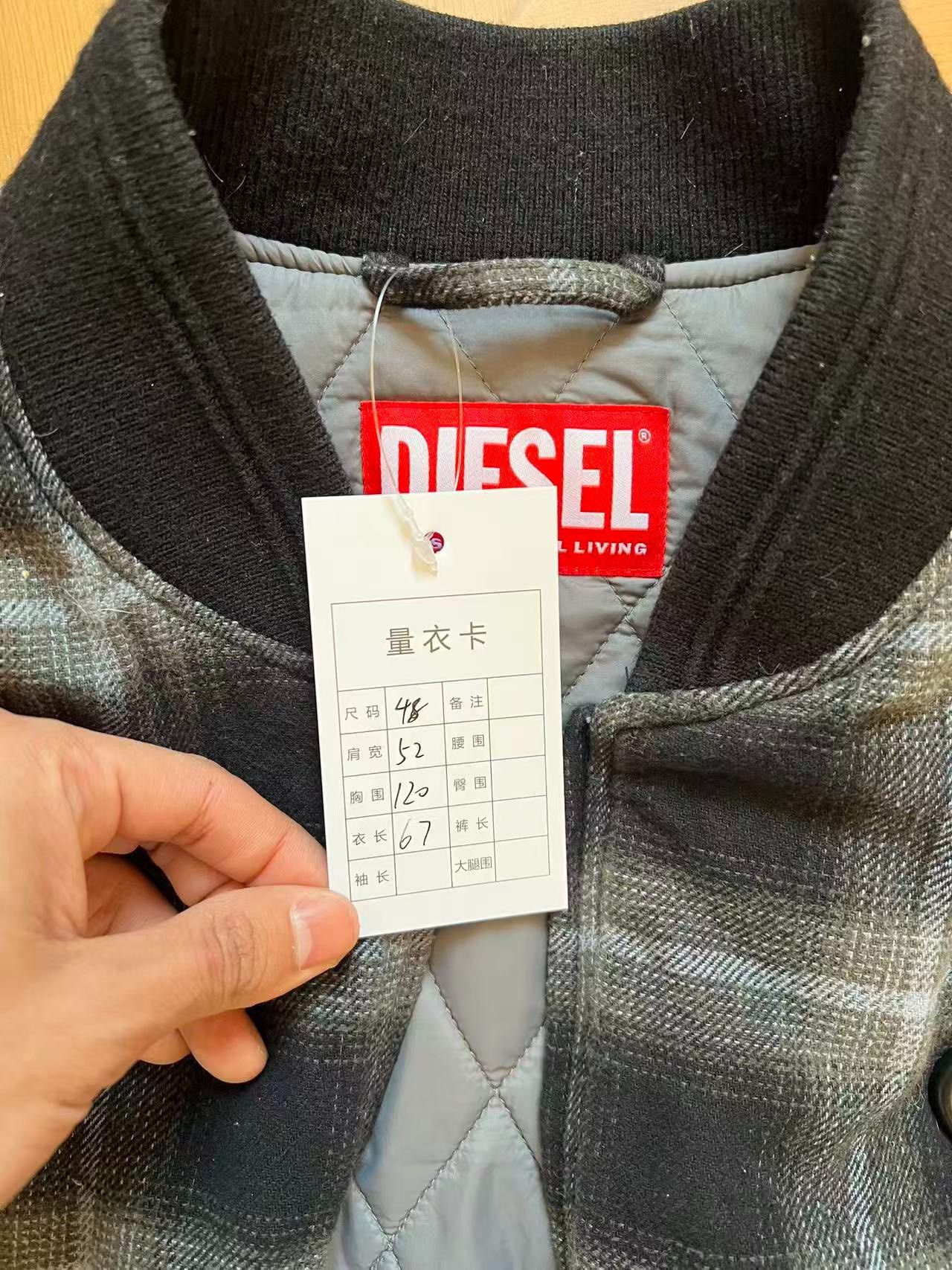 Diesel Diesel Printed Plaid Black Light Jacket 48 Men Size US XL / EU 56 / 4 - 6 Thumbnail