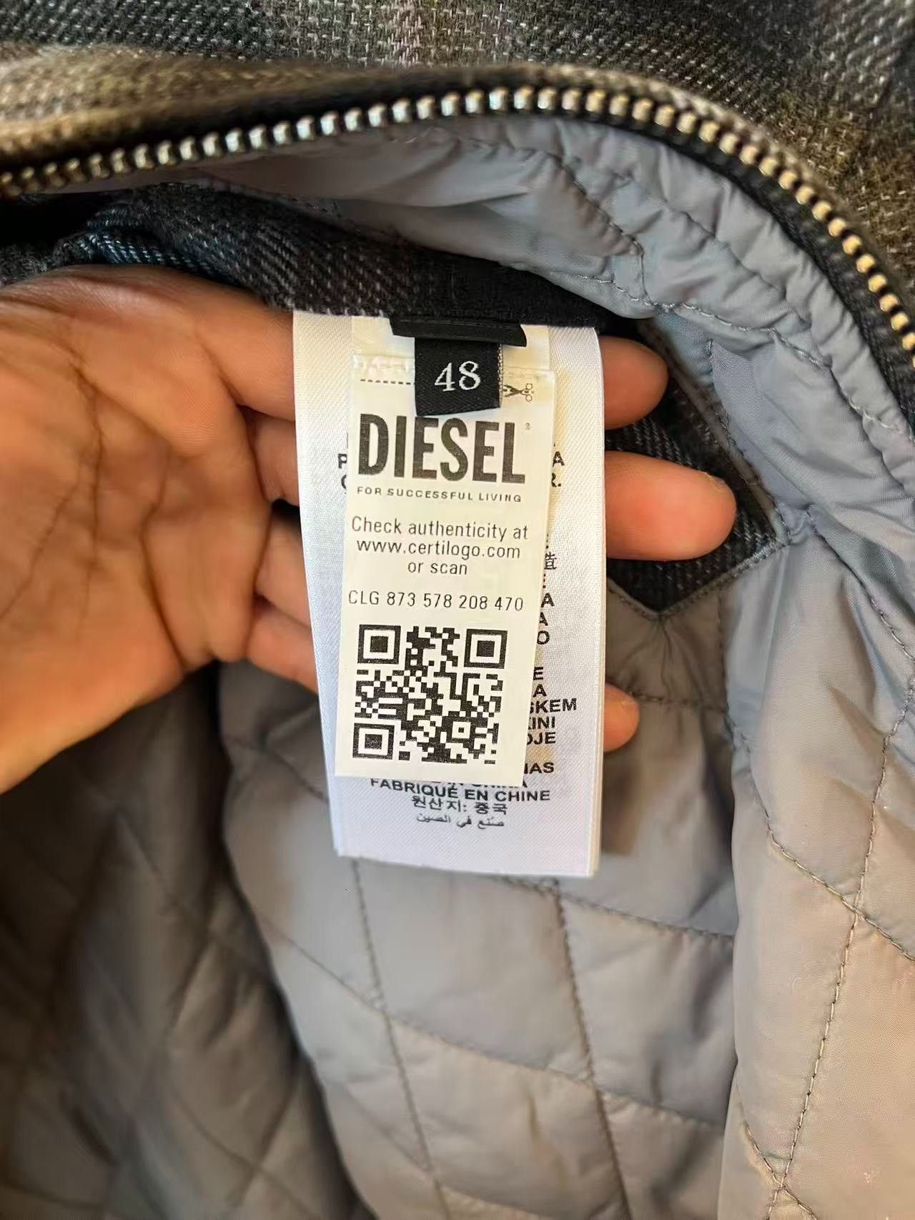 Diesel Diesel Printed Plaid Black Light Jacket 48 Men Size US XL / EU 56 / 4 - 5 Thumbnail