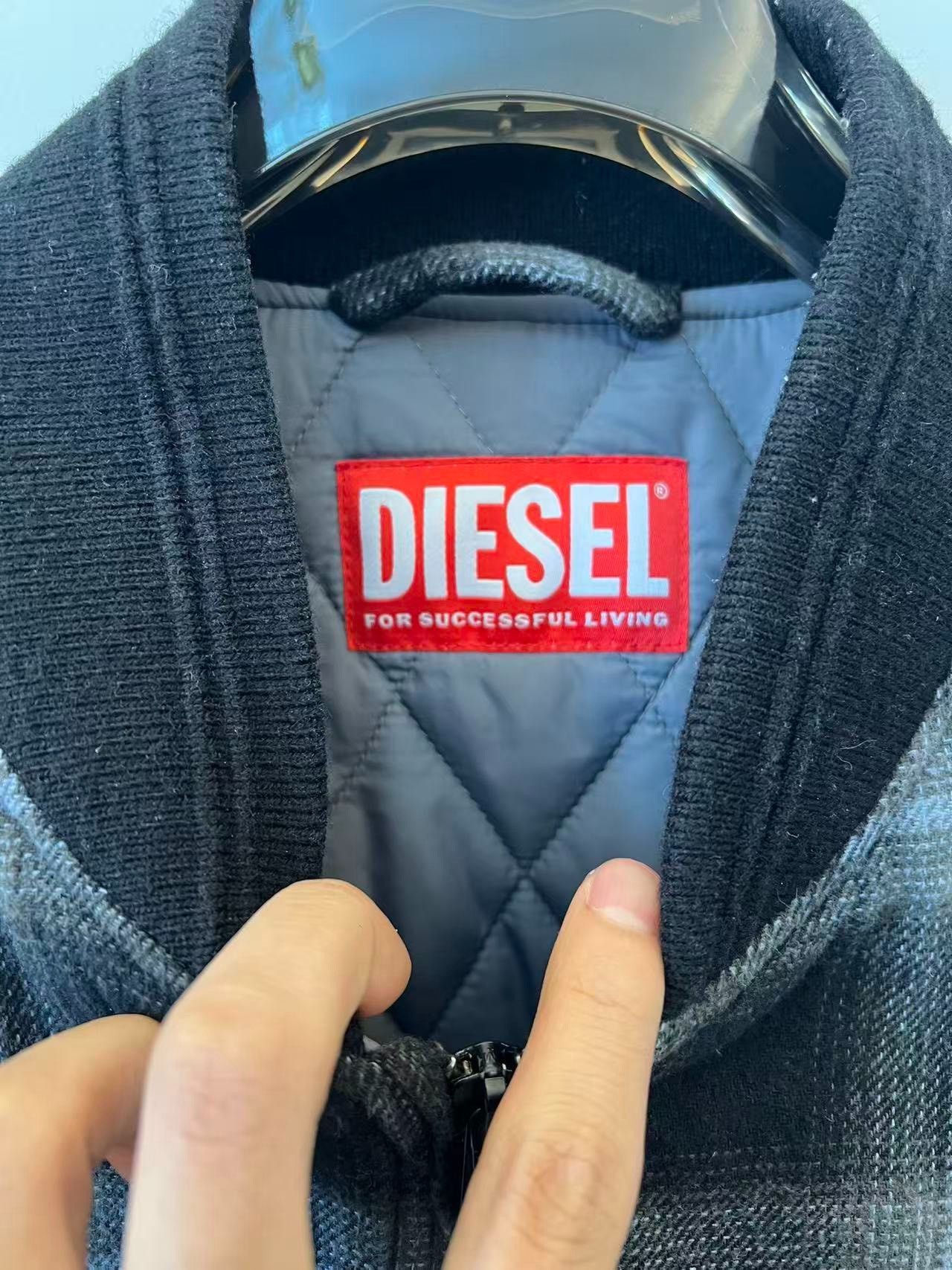 Diesel Diesel Printed Plaid Black Light Jacket 48 Men Size US XL / EU 56 / 4 - 3 Thumbnail
