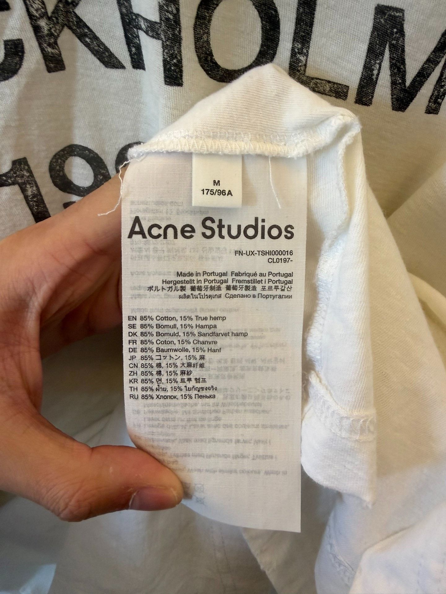 Acne Studios Acne Studios Retro Printed White T-Shirt M Women Size M / US 6-8 / IT 42-44 - 4 Thumbnail