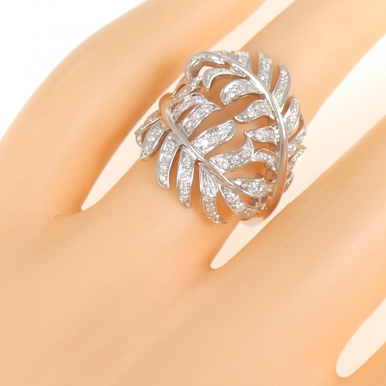 Chanel Chanel Chanel Plume De Chanel Au750 Diamond Ring Size 11.5 Precious Metal Ring DUTY FREE for USA Size ONE SIZE - 5 Thumbnail