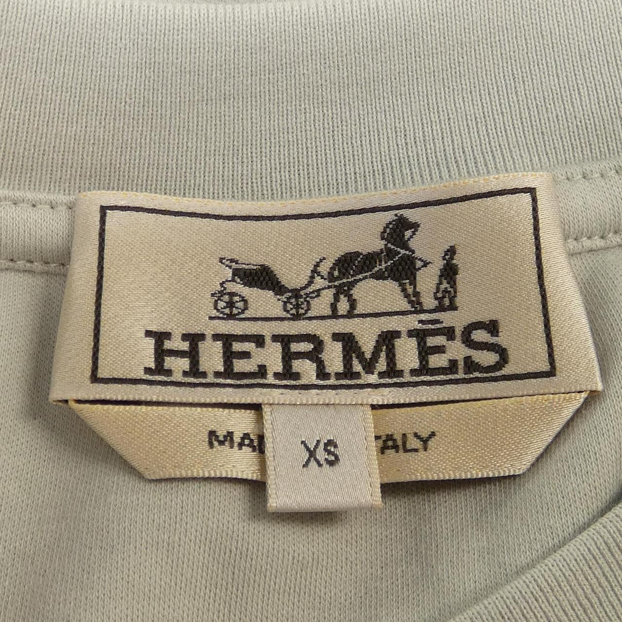 Hermes Hermes Hermes Cotton T Shirt Textile T-Shirts DUTY FREE for USA Size ONE SIZE - 4 Thumbnail