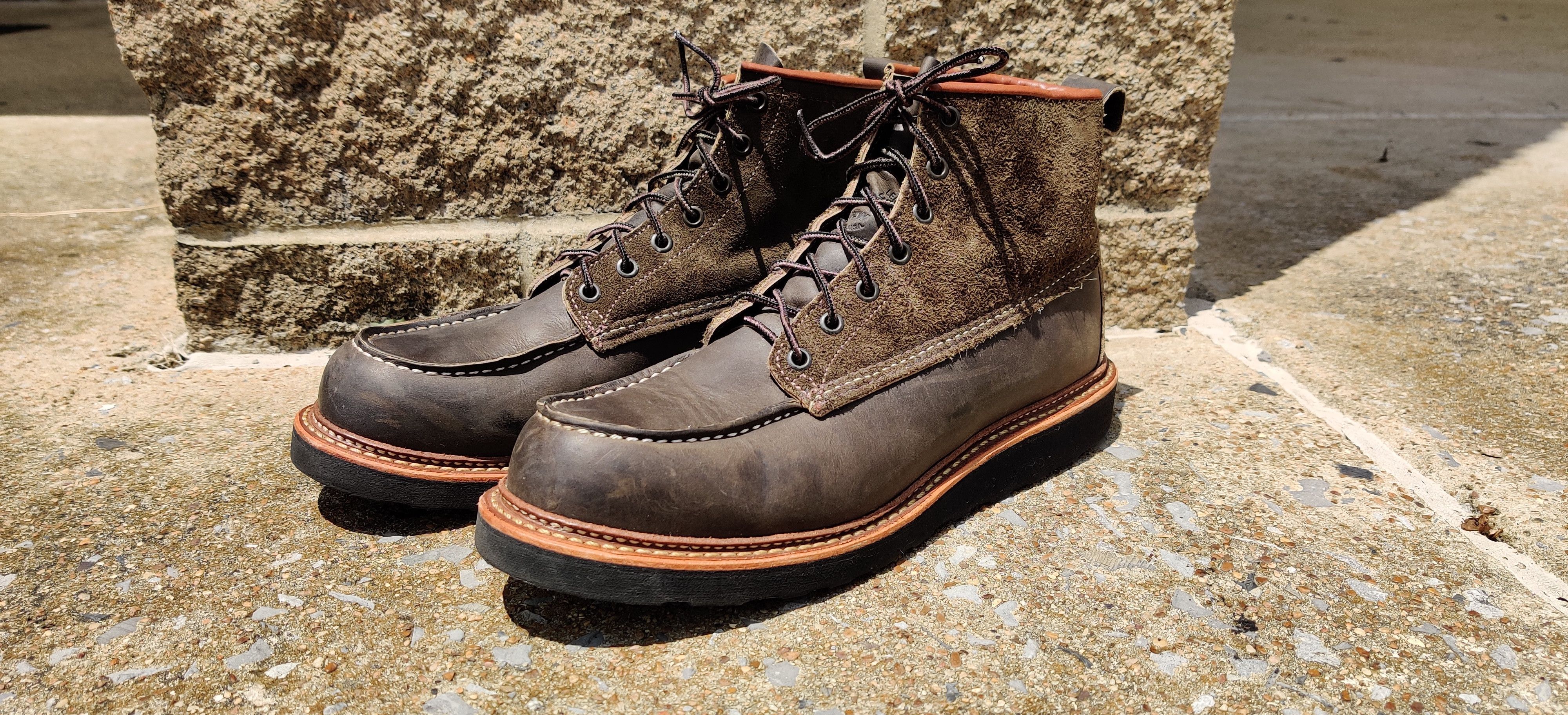 Red Wing Todd Snyder 4325 Todd Snyder 6 Moc Toe in Charcoal R T New 2nds Grailed