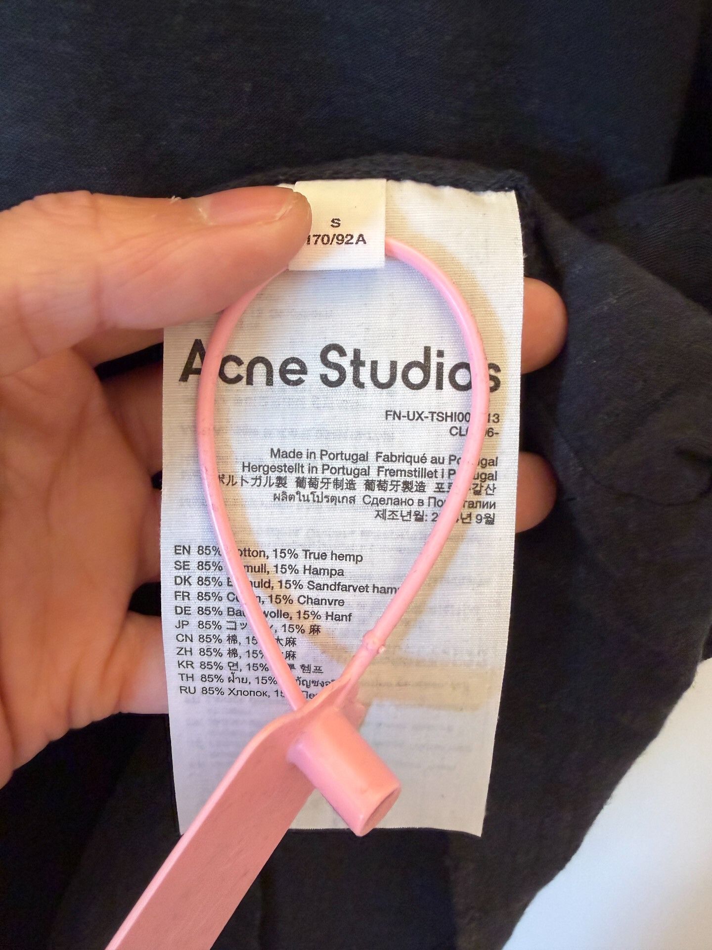 Acne Studios Acne Studios Printed Black T-Shirt S Men Size US S / EU 44-46 / 1 - 4 Thumbnail