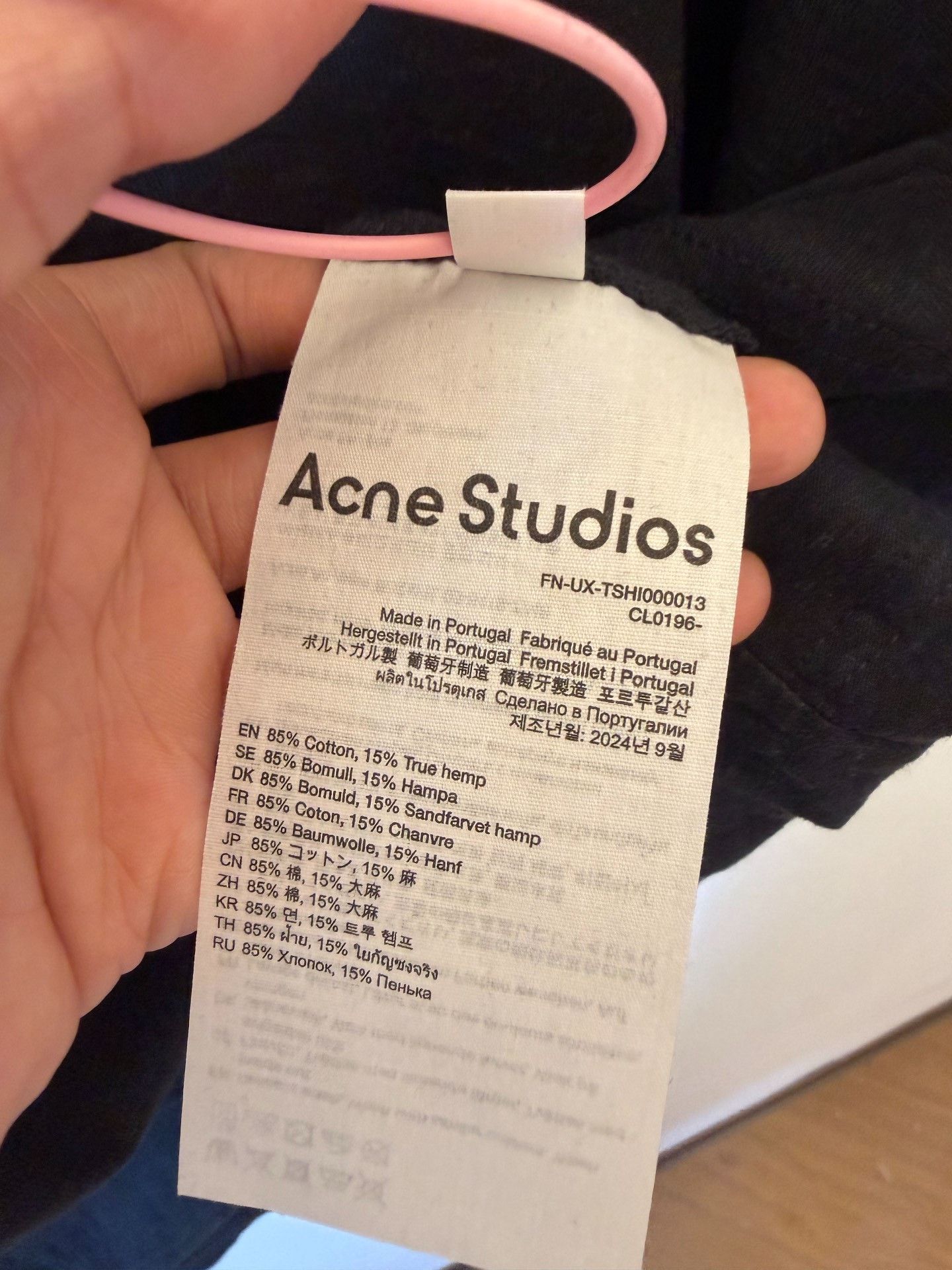 Acne Studios Acne Studios Printed Black T-Shirt S Men Size US S / EU 44-46 / 1 - 5 Thumbnail