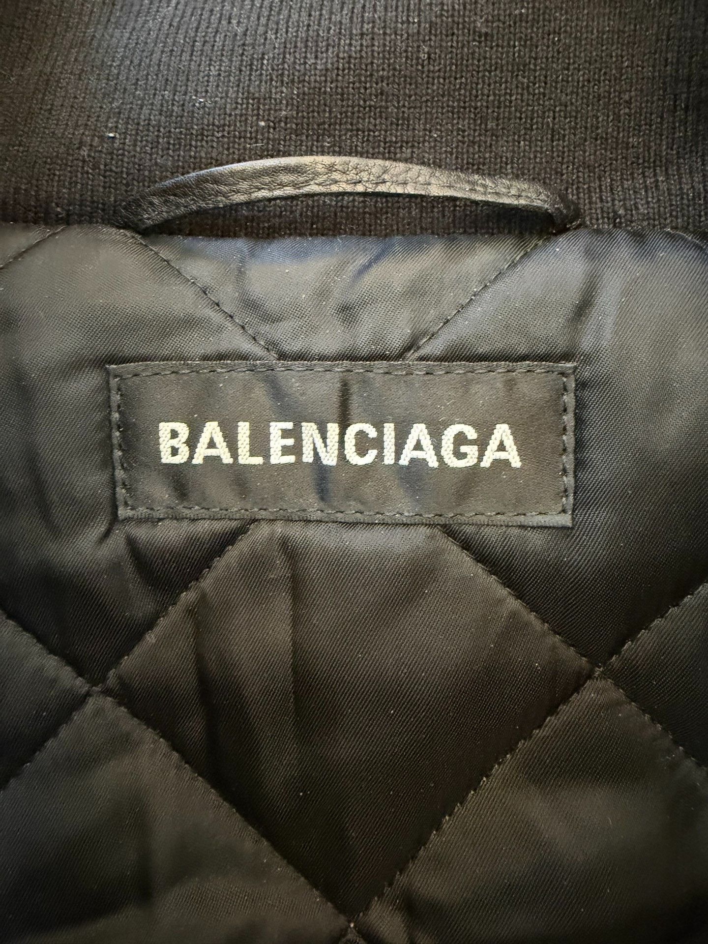 Balenciaga Balenciaga Black Leather Jacket 44 Men Size US L / EU 52-54 / 3 - 3 Thumbnail