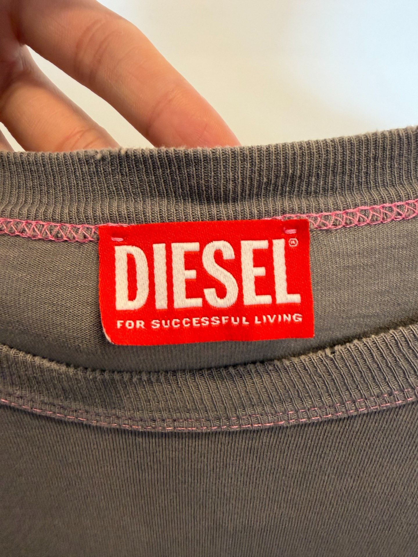 Diesel Diesel Patchwork Gray T-Shirt L Men Size US L / EU 52-54 / 3 - 3 Thumbnail