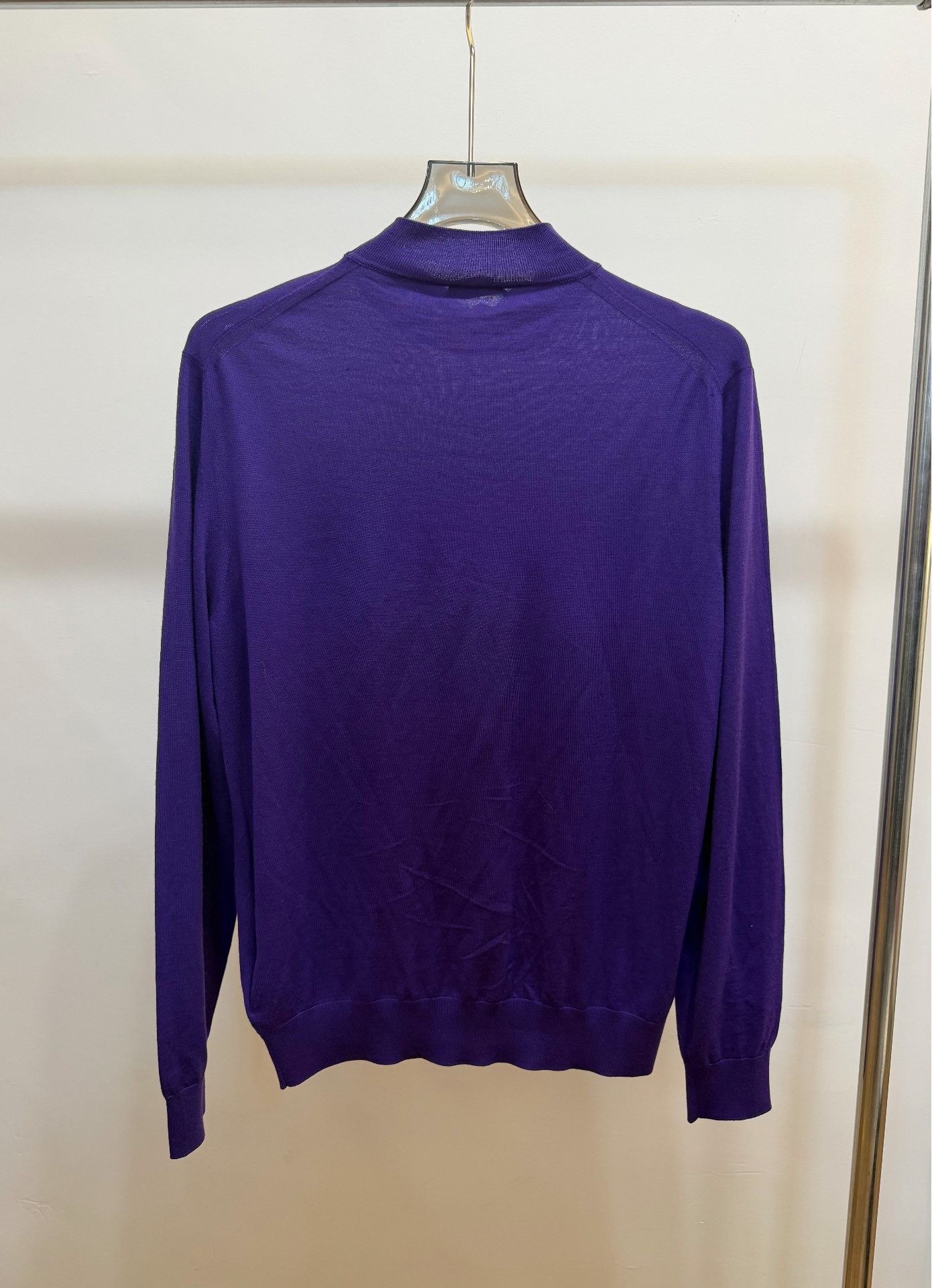 Prada Prada Knit Wool Purple Sweater 48 Men Size US XL / EU 56 / 4 - 2 Thumbnail