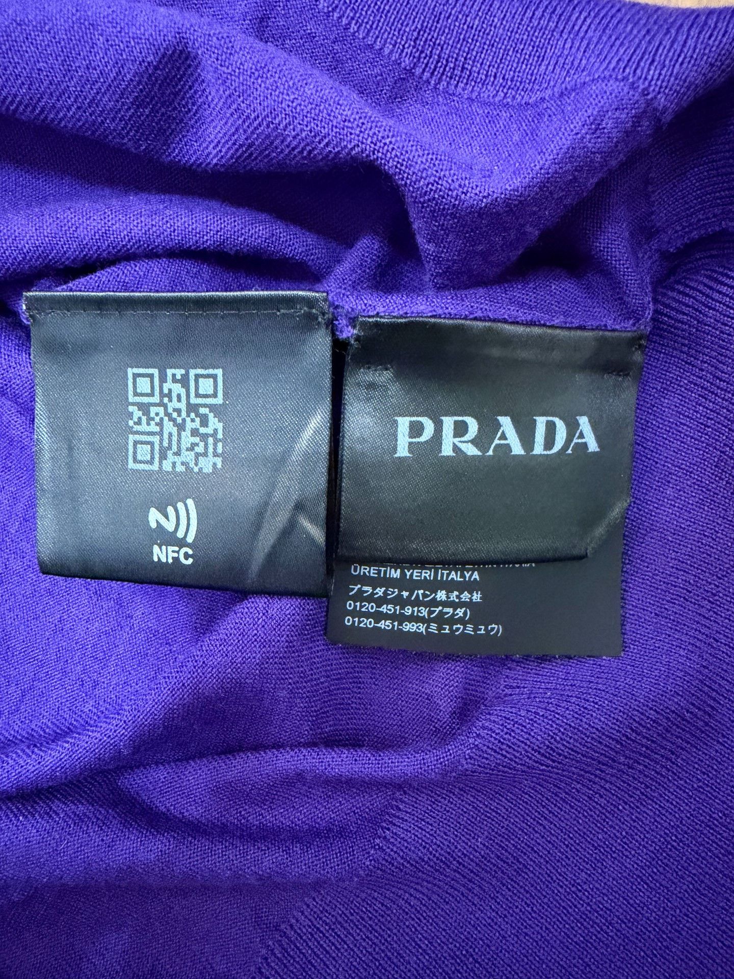Prada Prada Knit Wool Purple Sweater 48 Men Size US XL / EU 56 / 4 - 4 Thumbnail