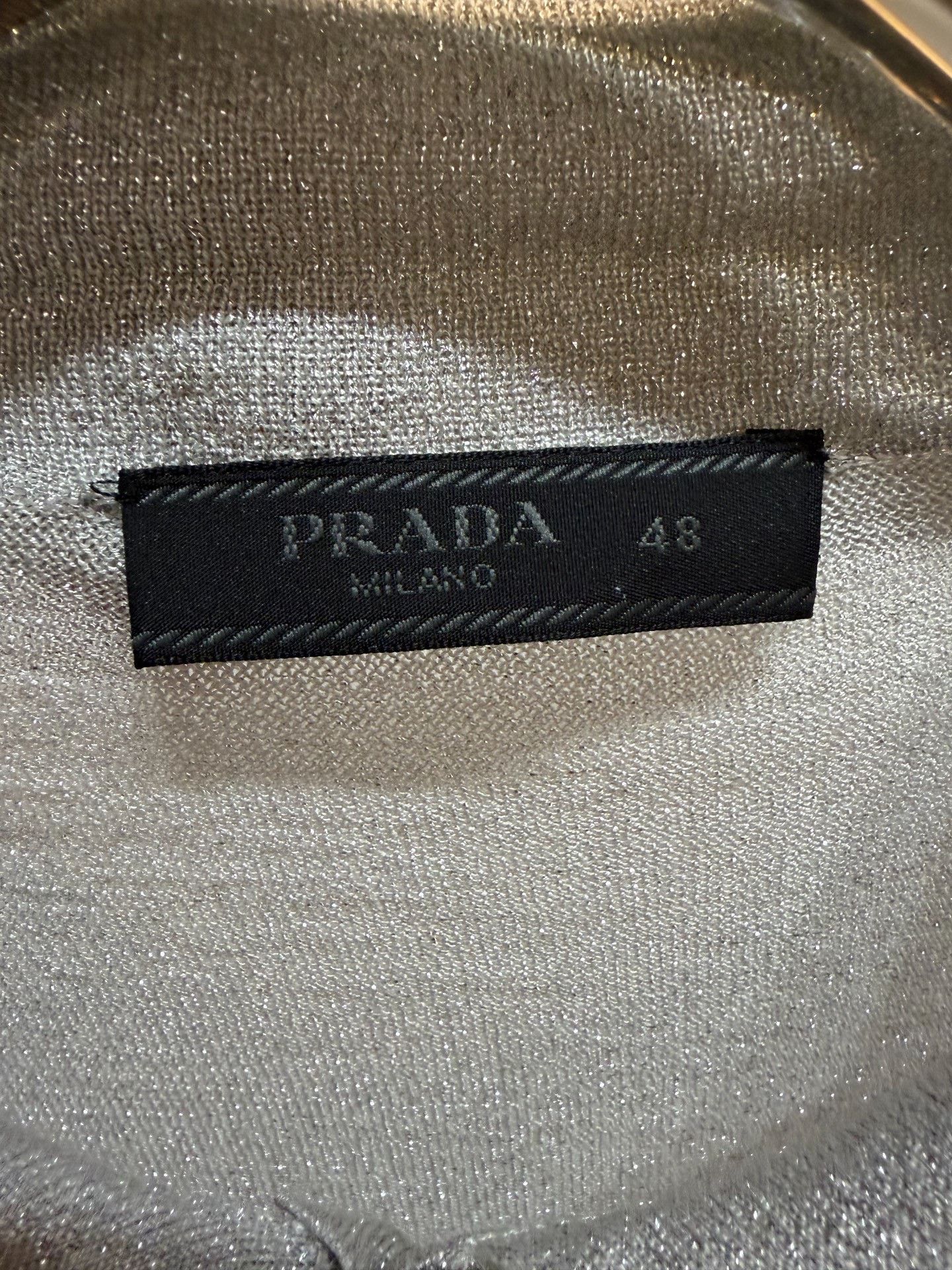 Prada Prada Knit Gray Polo 48 Men Size US XL / EU 56 / 4 - 2 Thumbnail