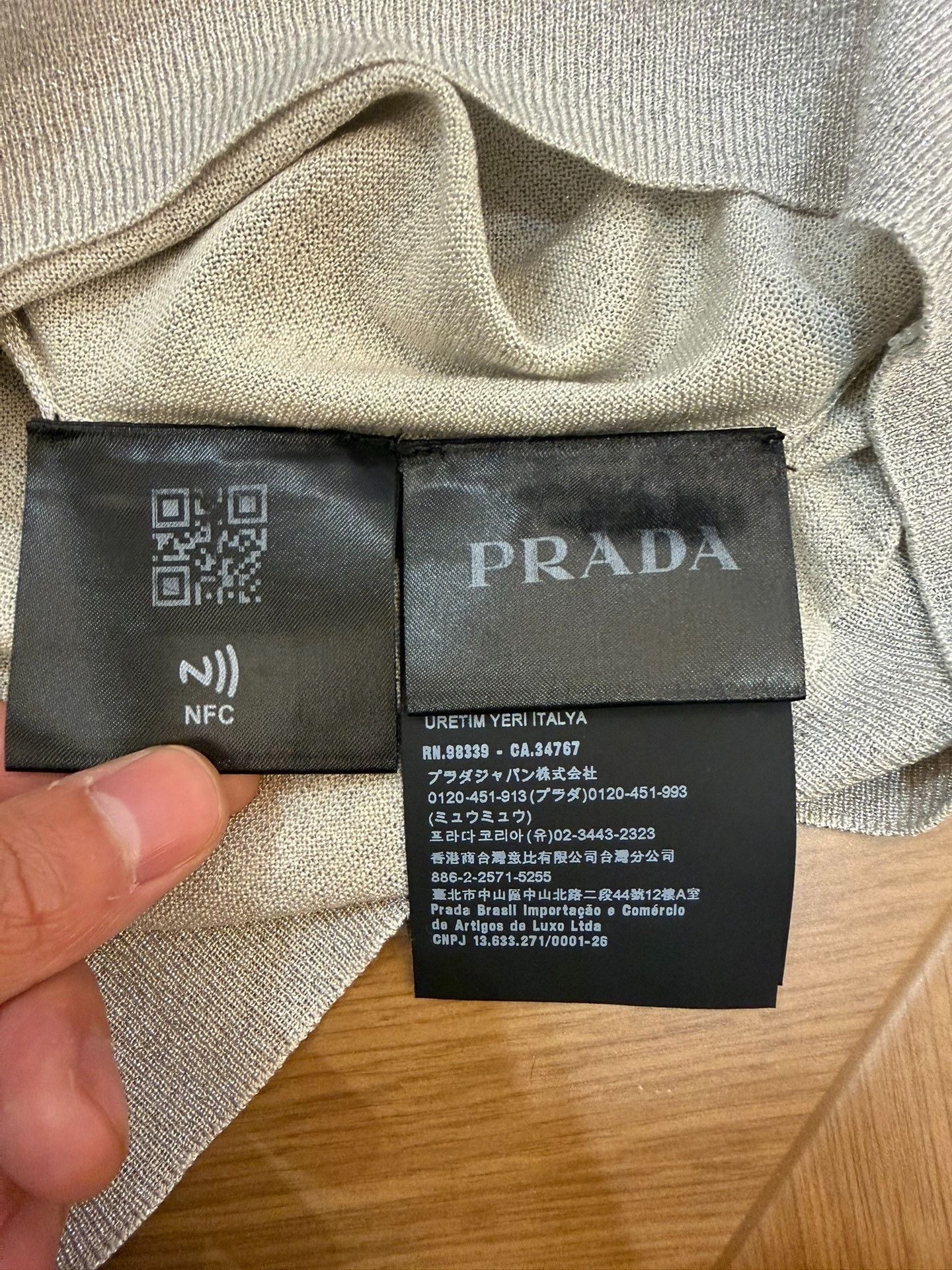Prada Prada Knit Gray Polo 48 Men Size US XL / EU 56 / 4 - 4 Thumbnail