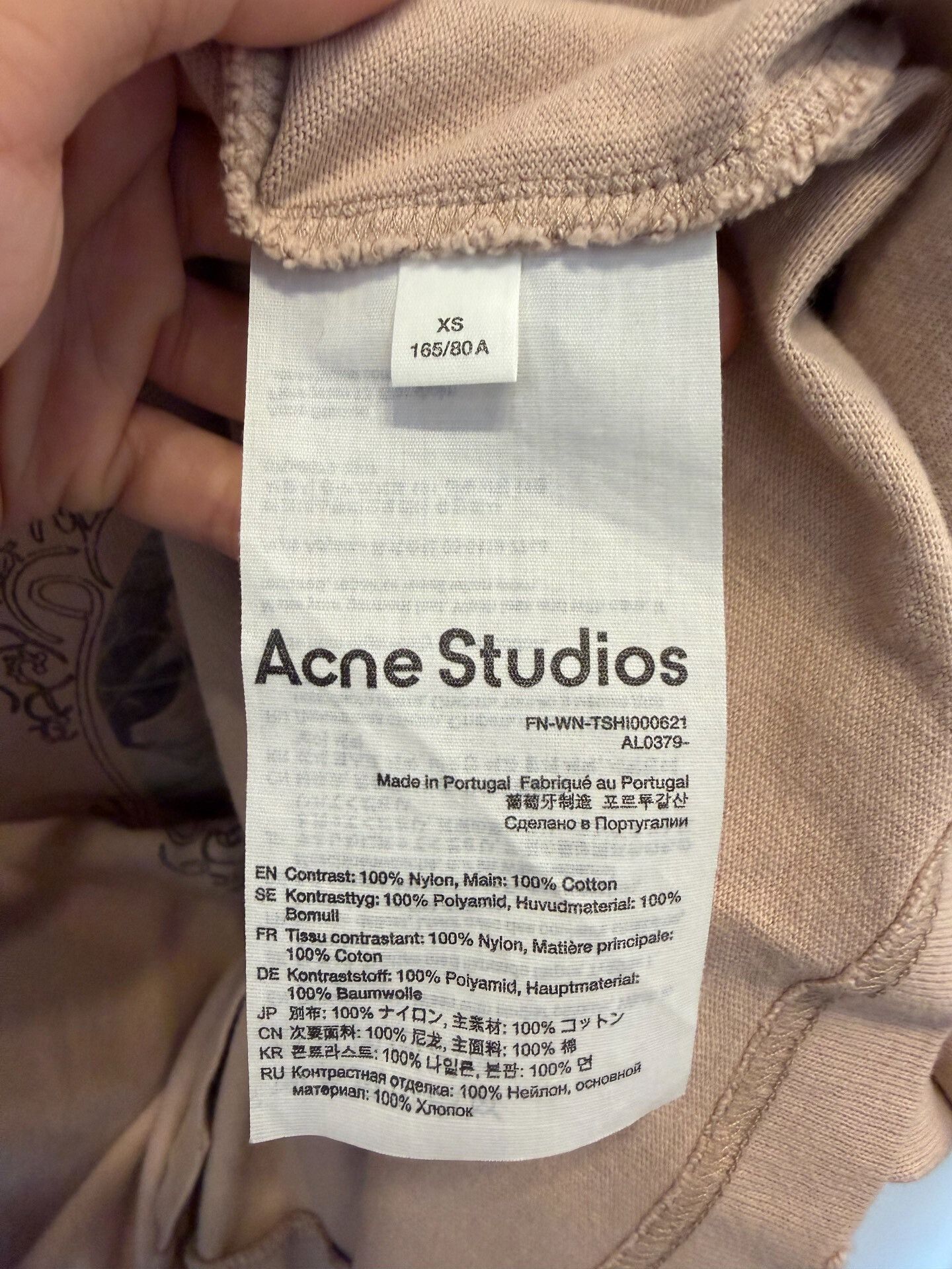 Acne Studios Acne Studios Printed Pink T-Shirt XS Women Size XS / US 0-2 / IT 36-38 - 4 Thumbnail