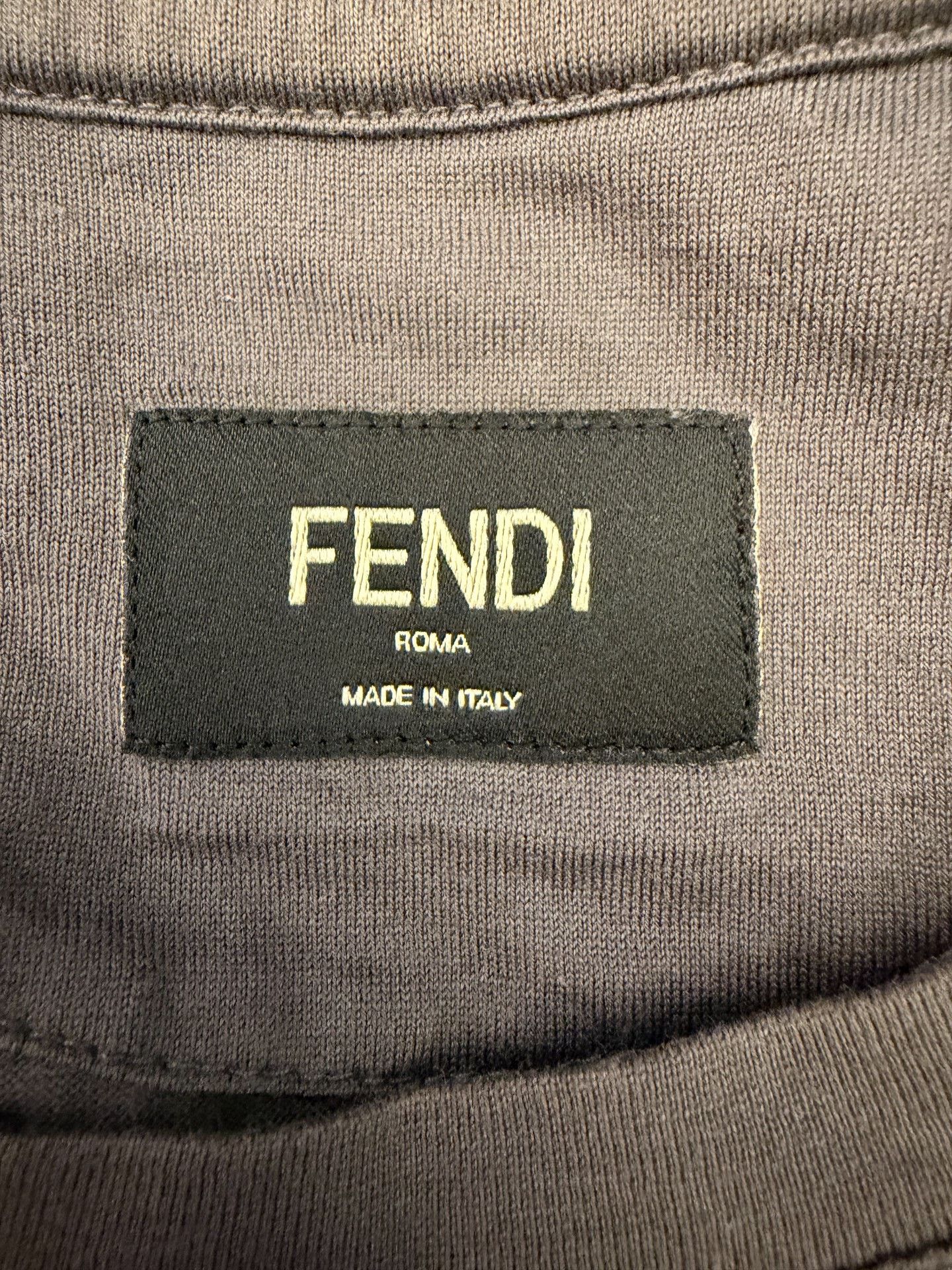 Fendi Fendi Gray T-Shirt 50 Men Size US XL / EU 56 / 4 - 3 Thumbnail