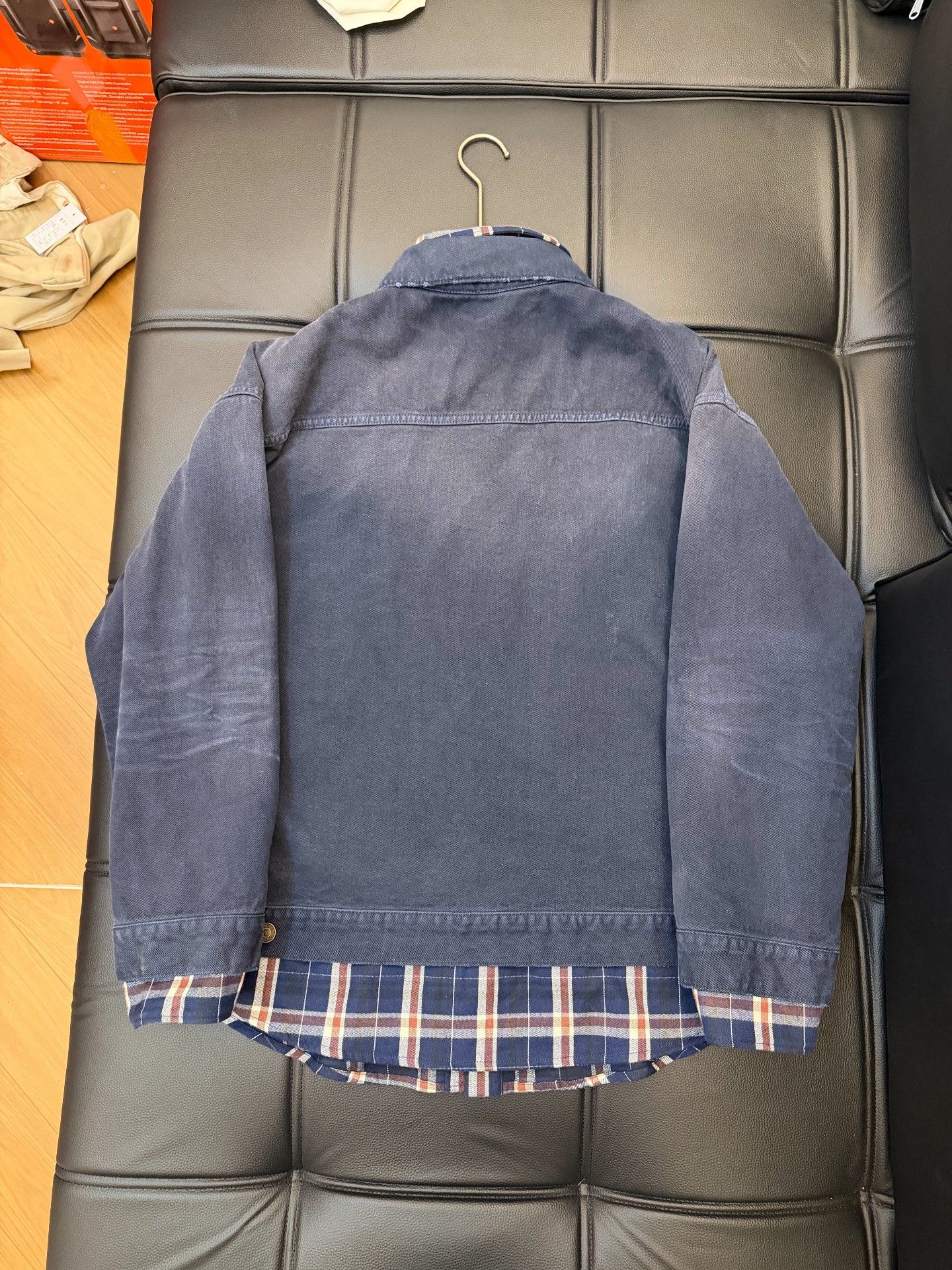 Balenciaga Balenciaga Patchwork Plaid Denim Jacket XS Men Size US XS / EU 42 / 0 - 2 Thumbnail