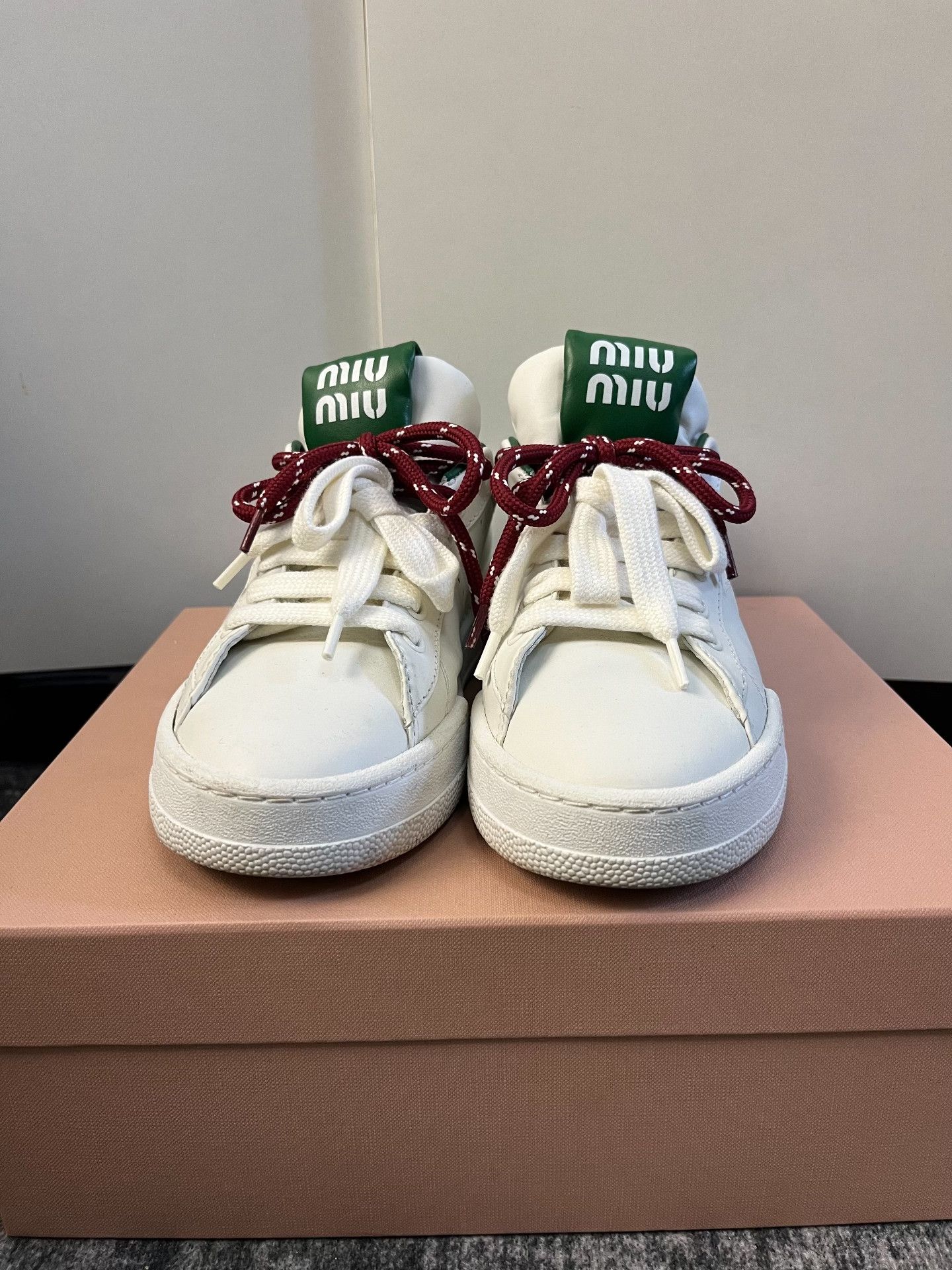 Miu Miu Miu Miu White Lowtop Sneakers 36.5 Women Size US 6 / IT 36 - 2 Thumbnail
