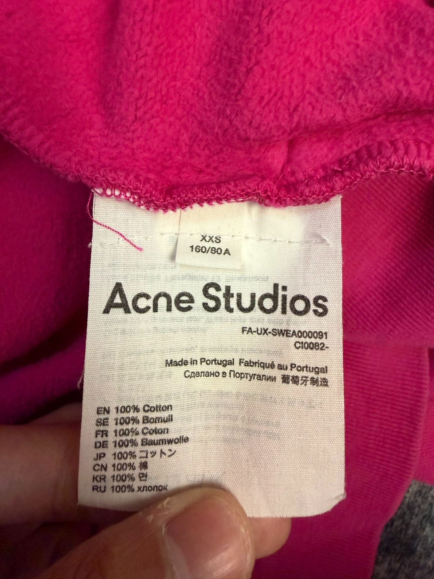 Acne Studios Acne Studios Cotton Red Hoodie XXS Women Size XXS / US 00 / IT 34 - 4 Thumbnail