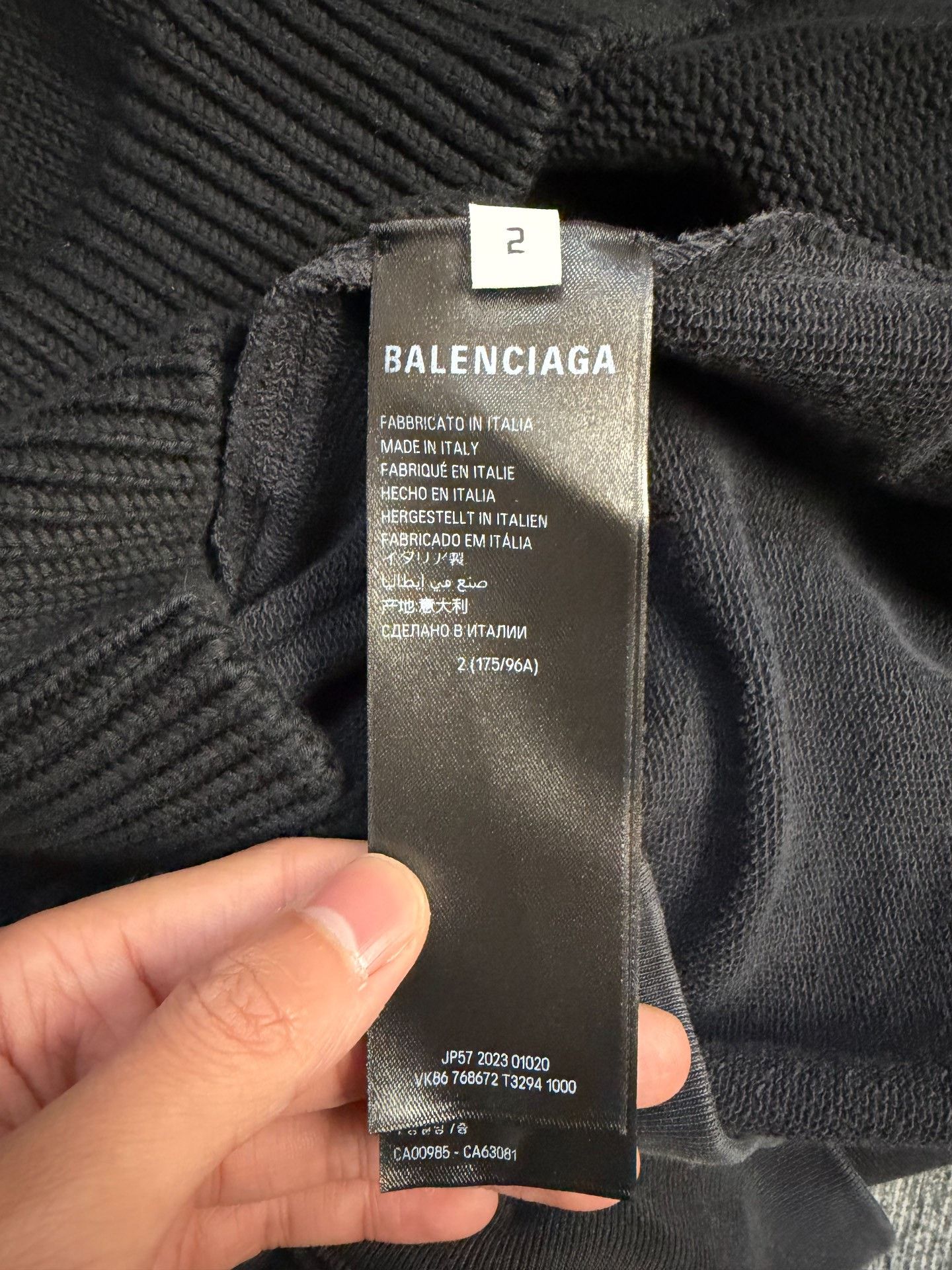 Balenciaga Balenciaga Knit Embroidered Sweater 2 Men Size US XS / EU 42 / 0 - 5 Thumbnail