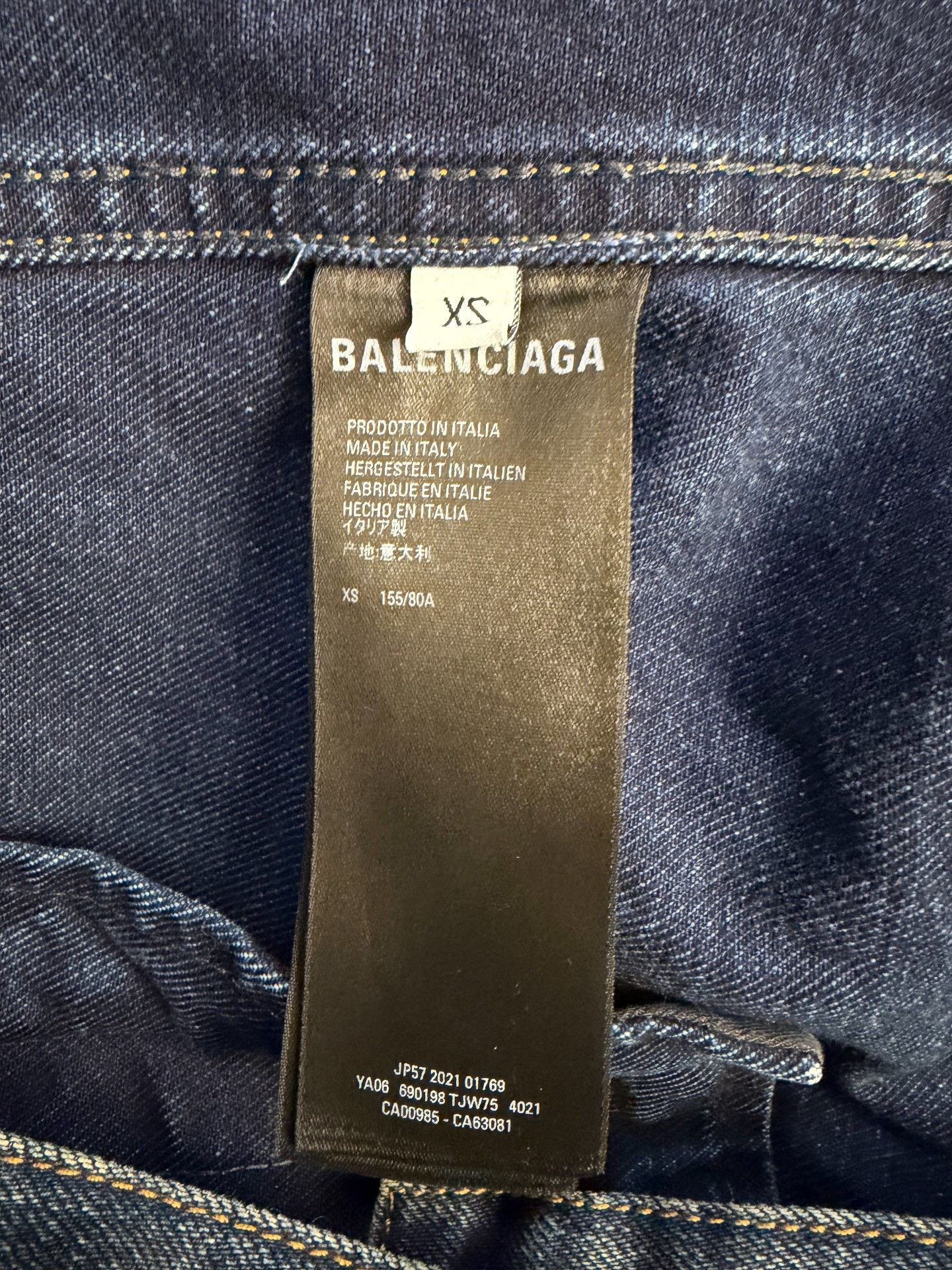 Balenciaga Balenciaga Limited Denim Jacket XS Women Size XS / US 0-2 / IT 36-38 - 4 Thumbnail