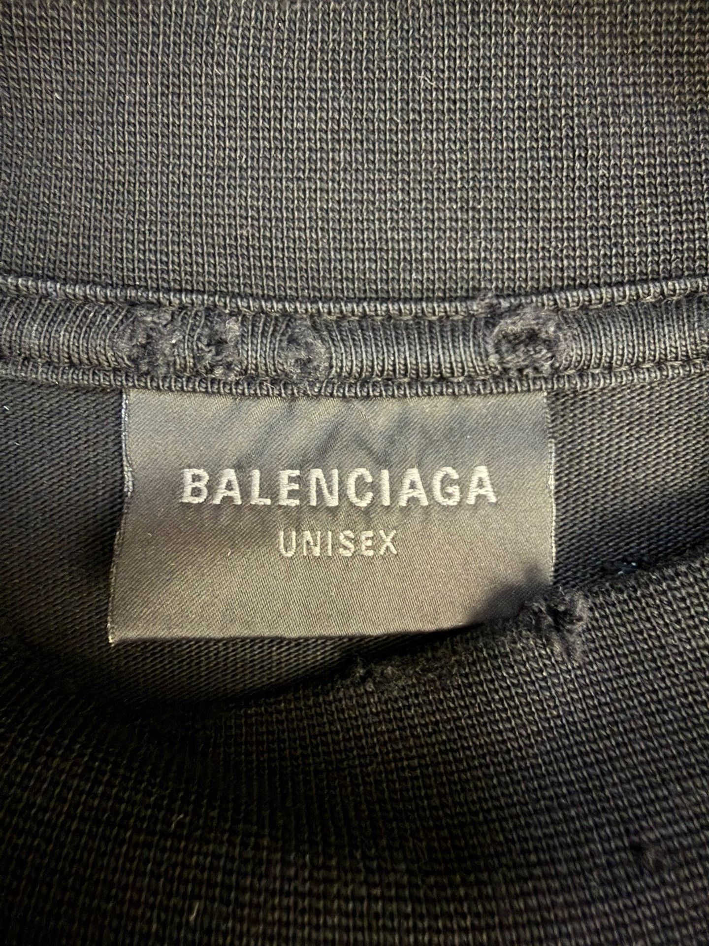 Balenciaga Balenciaga Retro Printed Black T-Shirt XS Men Size US XS / EU 42 / 0 - 3 Thumbnail