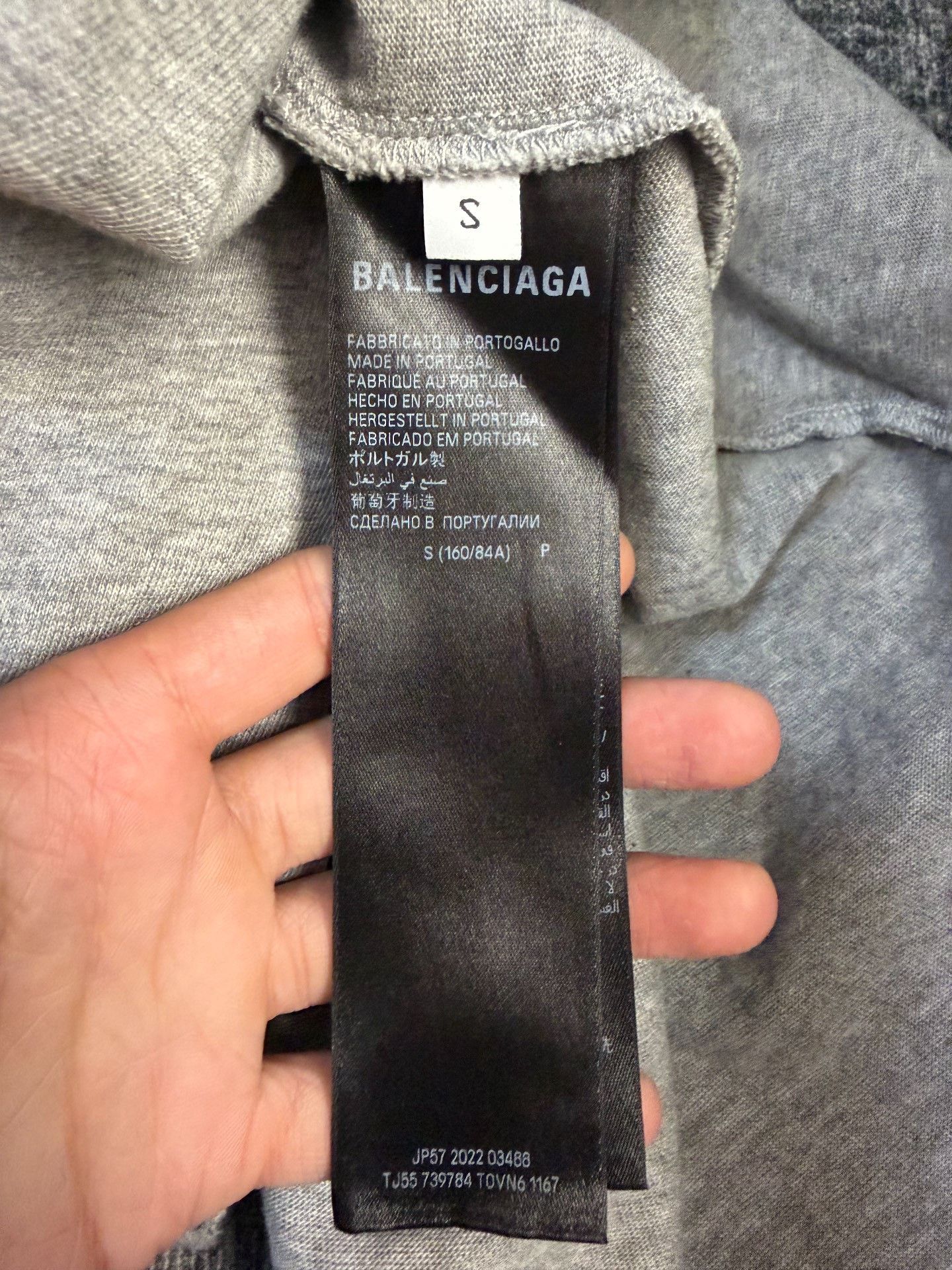 Balenciaga Balenciaga Retro Printed Gray T-Shirt S Women Size S / US 4 / IT 40 - 4 Thumbnail