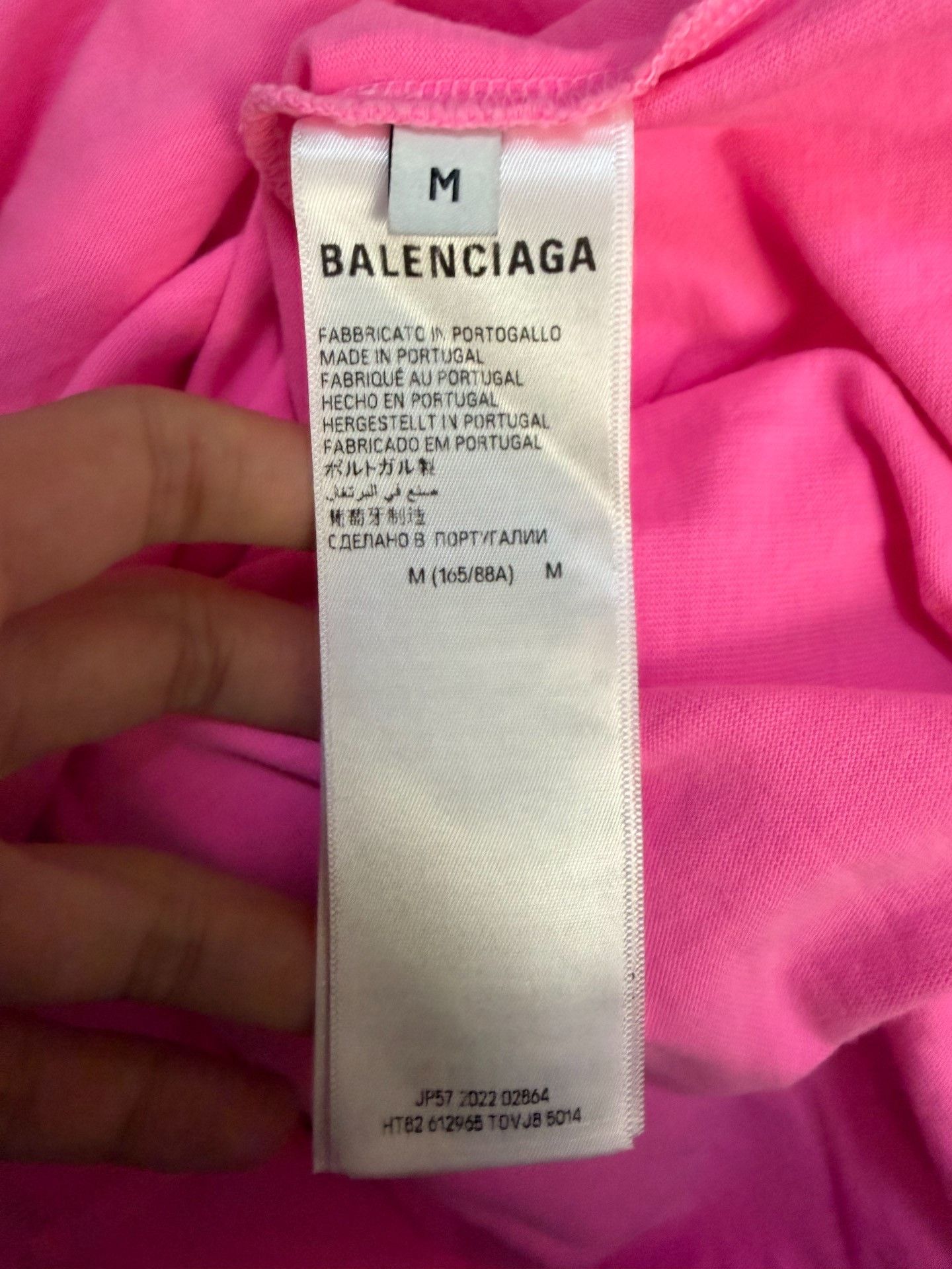 Balenciaga Balenciaga Distressed Pink T-Shirt M Men Size US M / EU 48-50 / 2 - 4 Thumbnail