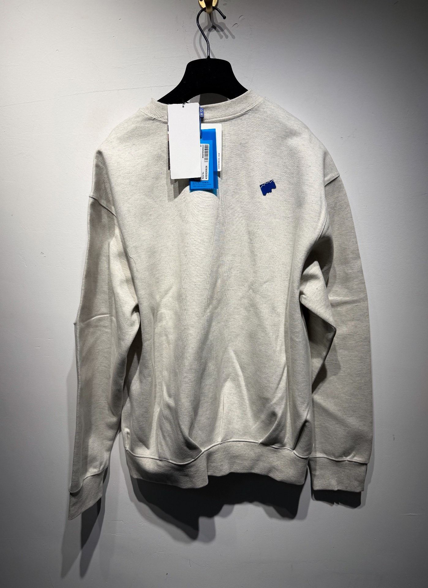 Ader Error ADER ERROR Embroidered Oversized Gray Hoodie 1 Men Size US XS / EU 42 / 0 - 2 Thumbnail