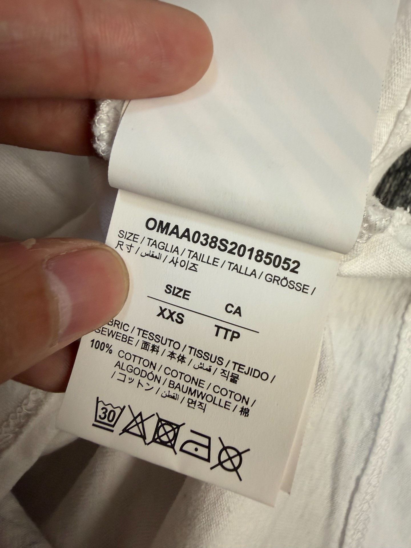 Off-White Off-White Collab White T-Shirt XXS Men Size US XXS / EU 40 - 5 Thumbnail