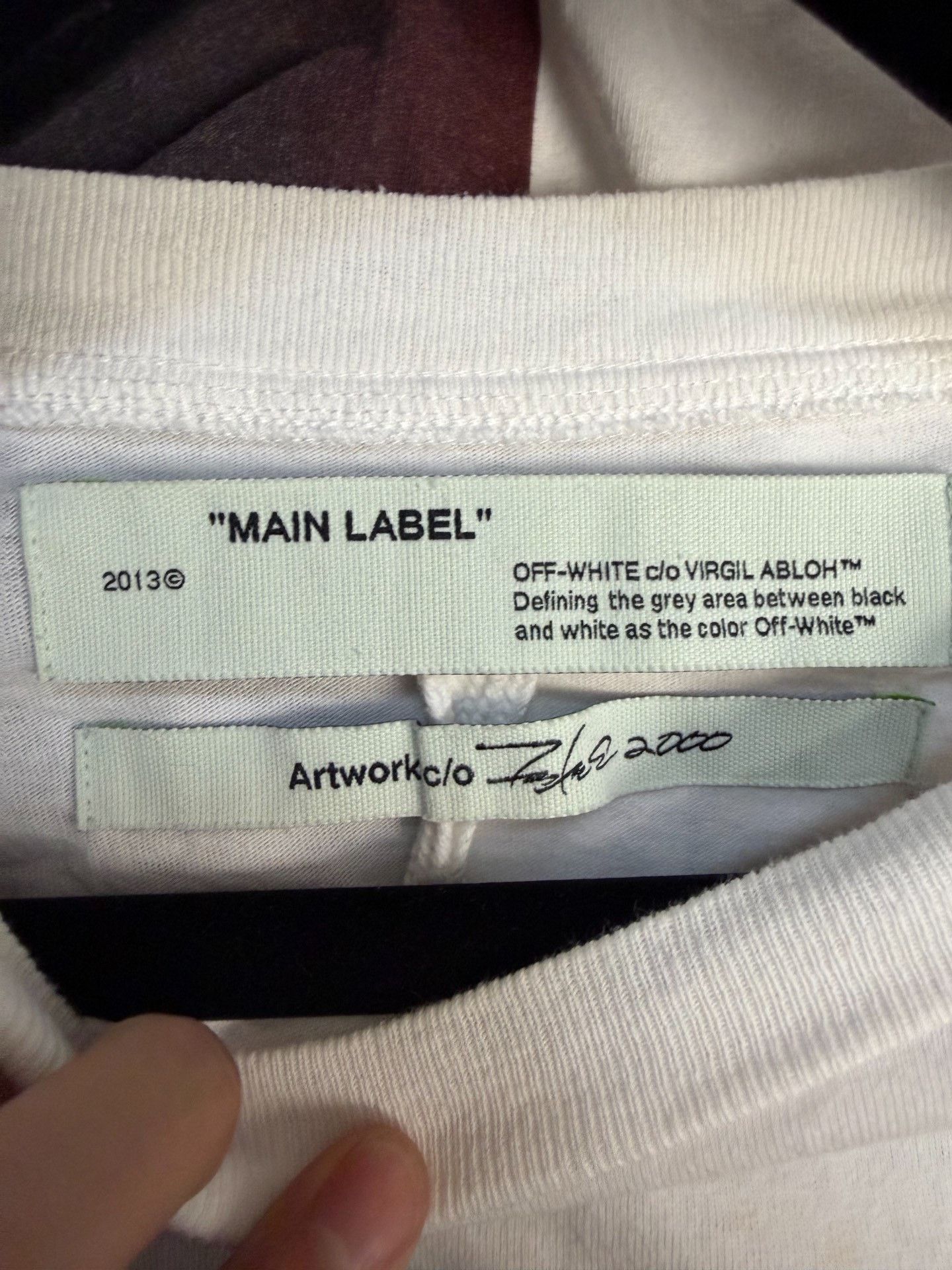 Off-White Off-White Collab White T-Shirt XXS Men Size US XXS / EU 40 - 3 Thumbnail