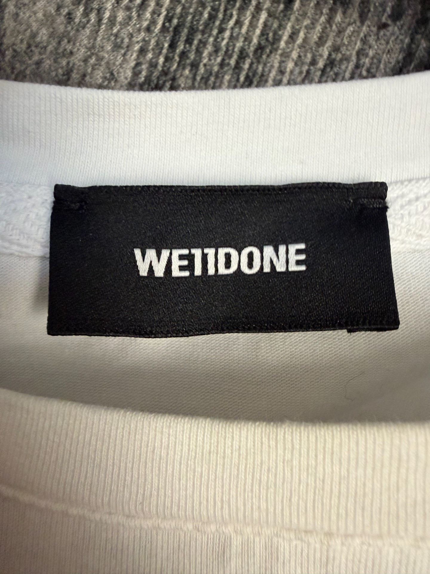 WE11DONE We11done Clear Graphic White T-Shirt XS Men Size US XS / EU 42 / 0 - 3 Thumbnail