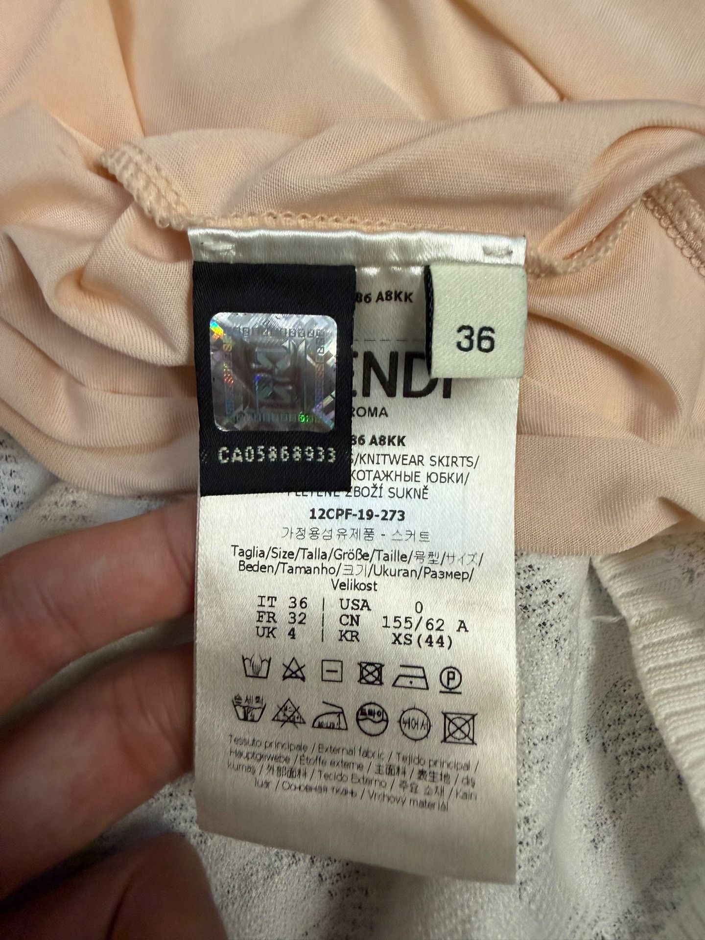 Fendi Fendi Knit Skirt 36 Women Size 36" / US 14 / IT 50 - 4 Thumbnail