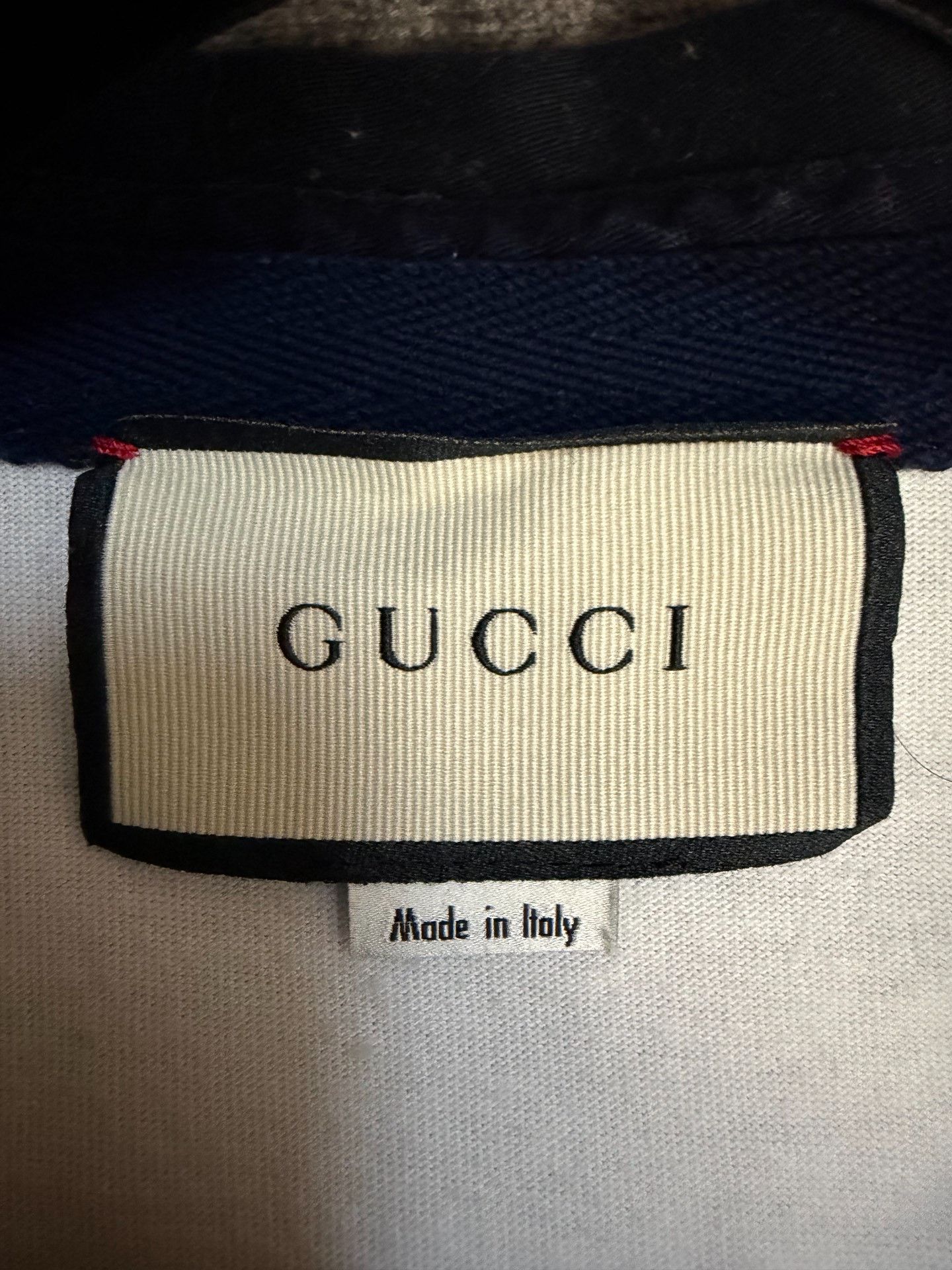 Gucci Gucci Retro Embroidered White Polo L Men Size US L / EU 52-54 / 3 - 3 Thumbnail