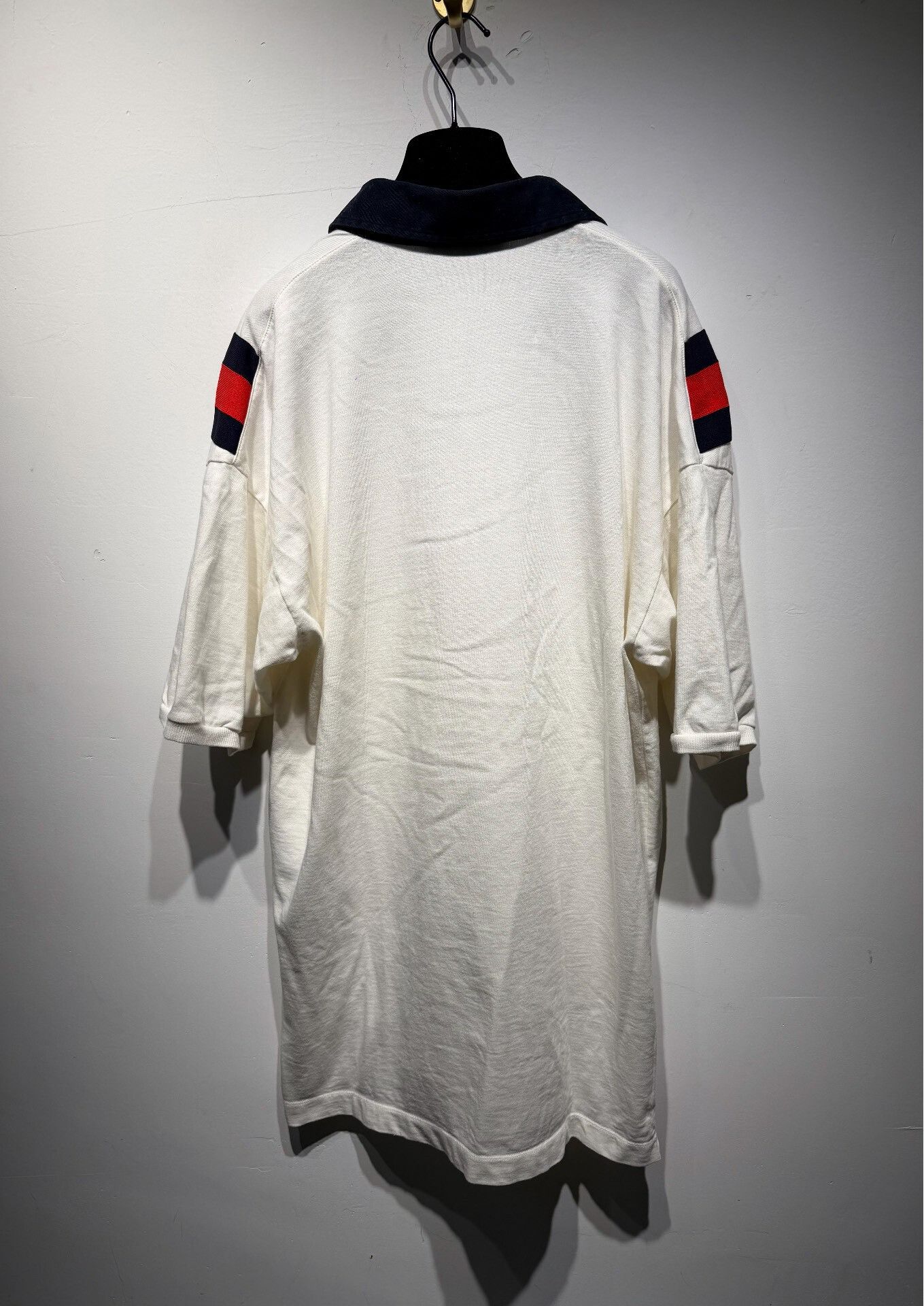 Gucci Gucci Retro Embroidered White Polo L Men Size US L / EU 52-54 / 3 - 2 Thumbnail