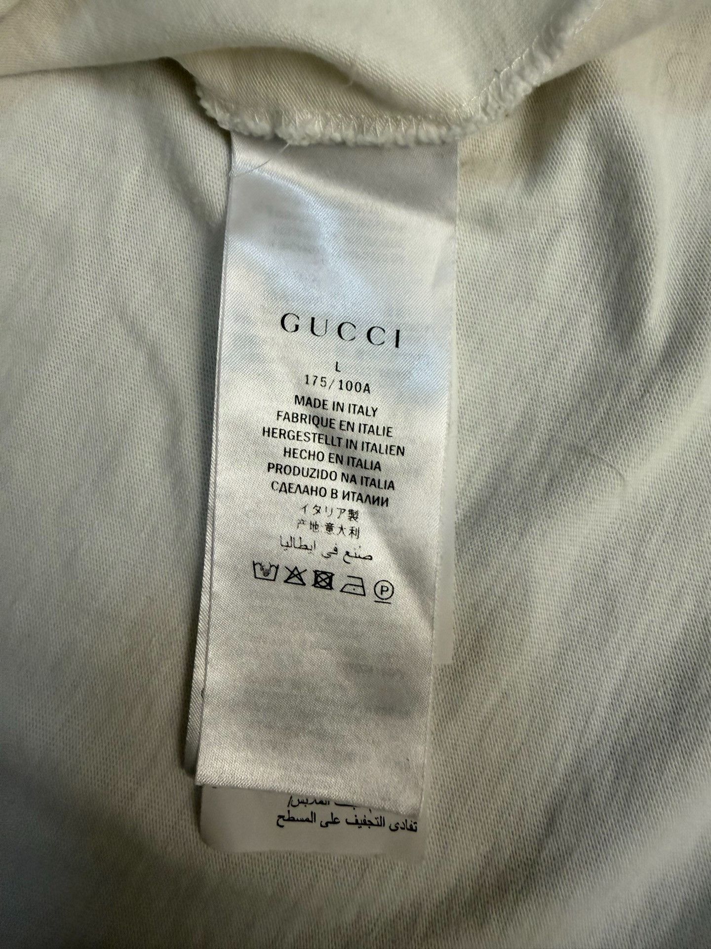 Gucci Gucci Retro Embroidered White Polo L Men Size US L / EU 52-54 / 3 - 4 Thumbnail