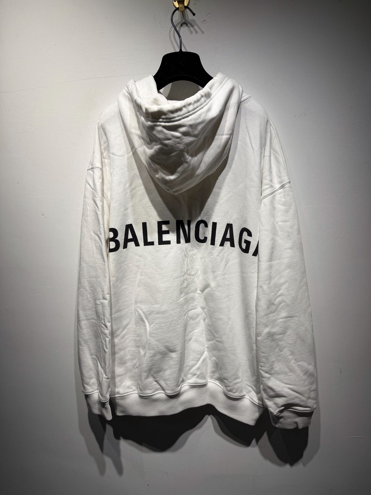 Balenciaga Balenciaga Retro White Hoodie L Men Size US L / EU 52-54 / 3 - 2 Thumbnail